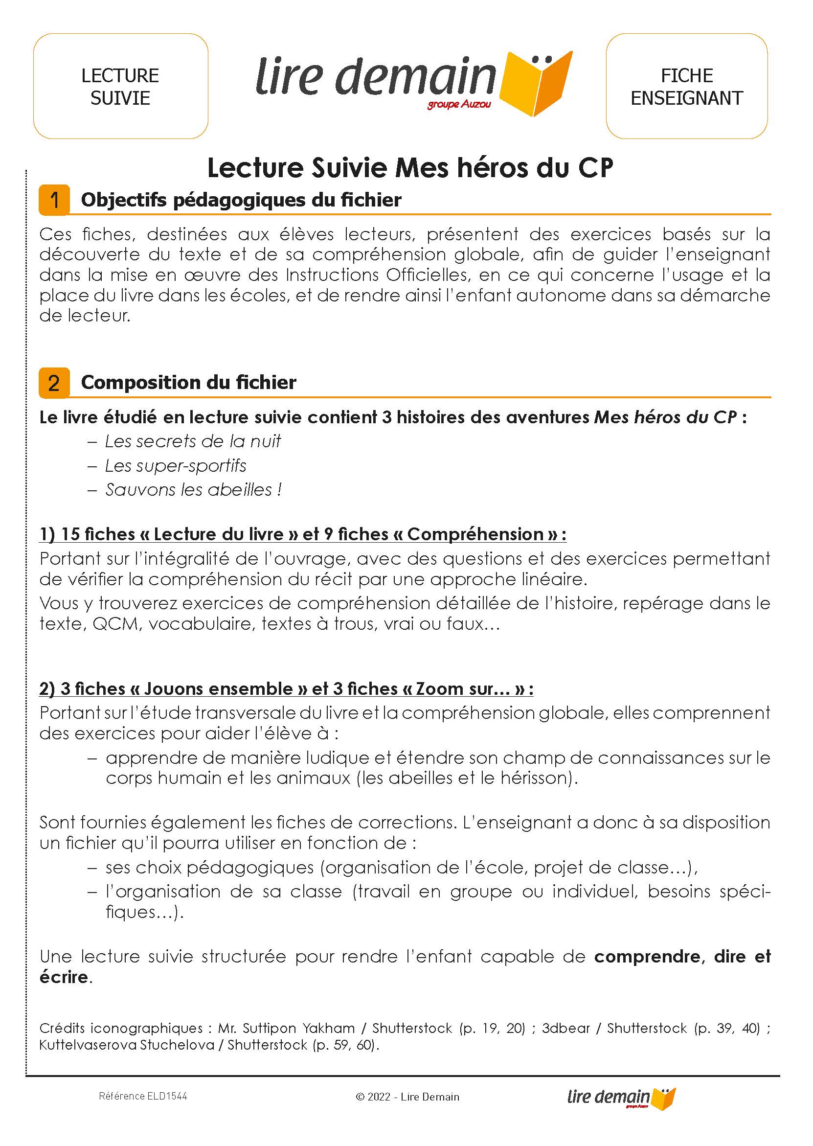 LECTURE SUIVIE - HEROS DU CP 3 SUPER HISTOIRES (FICHIER SEUL)