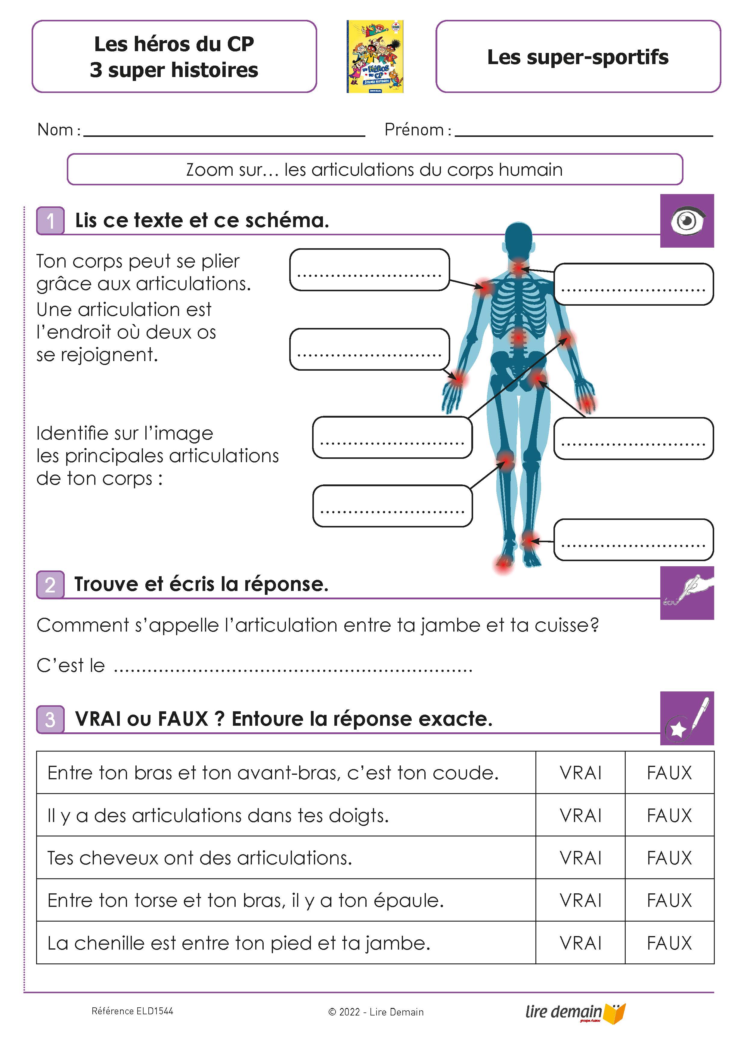 LECTURE SUIVIE - HEROS DU CP 3 SUPER HISTOIRES (FICHIER SEUL)