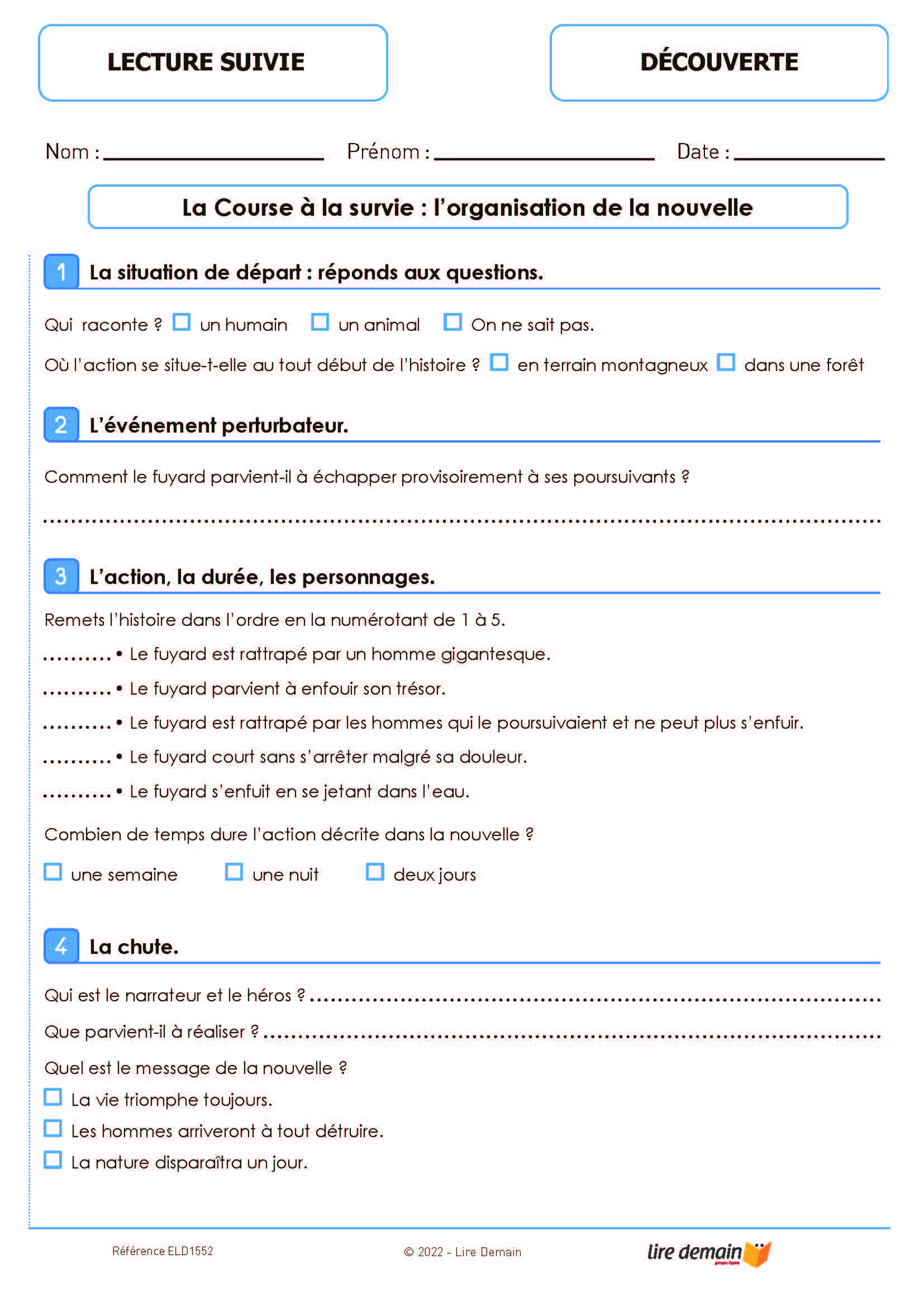 LECTURE SUIVIE - AU COEUR DE LA NATURE (25 EX)