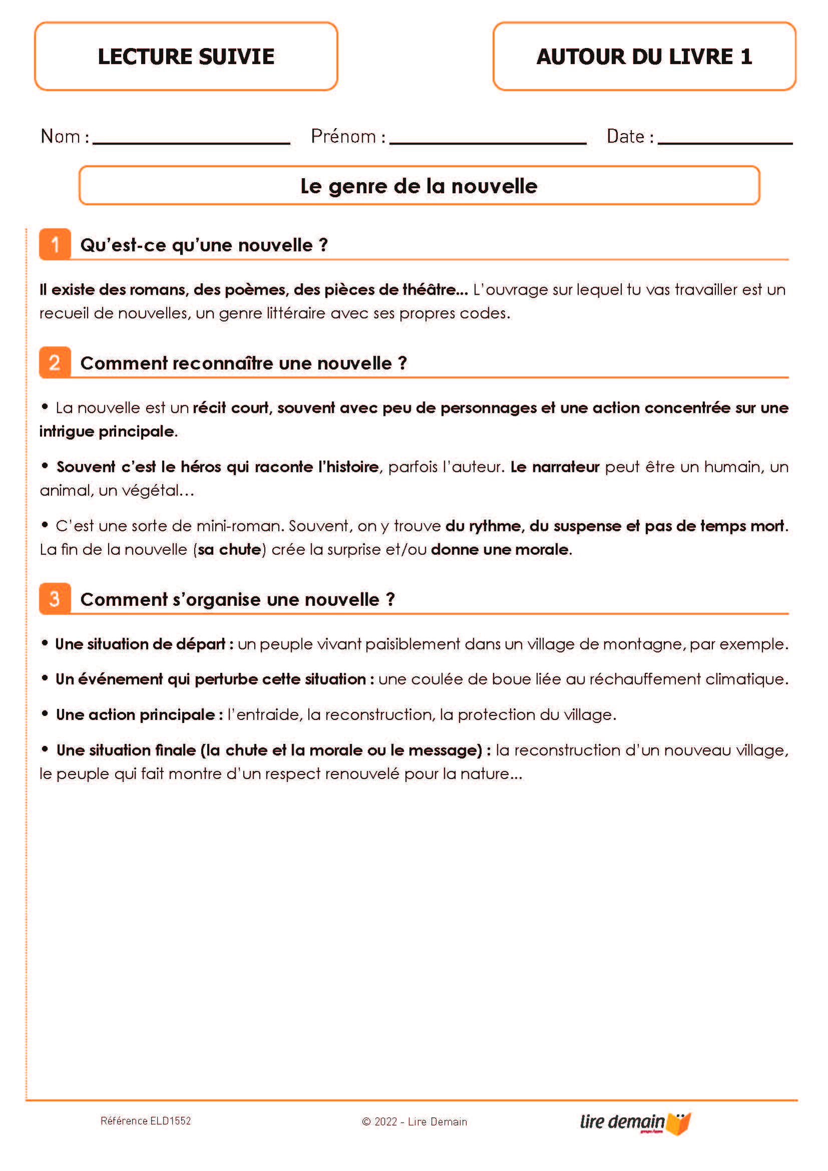 LECTURE SUIVIE - AU COEUR DE LA NATURE (25 EX)