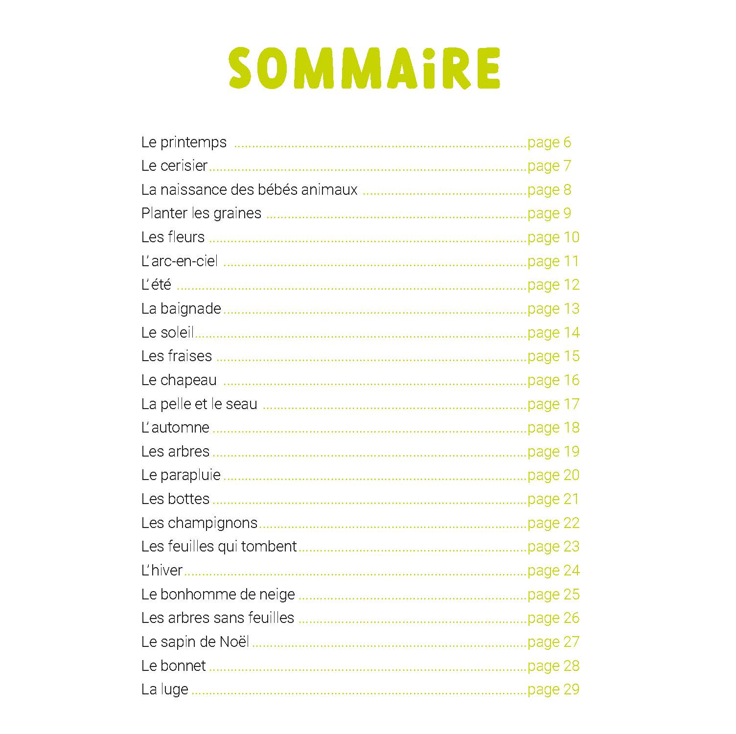 LES SAISONS - MON PREMIER DOC PHOTO