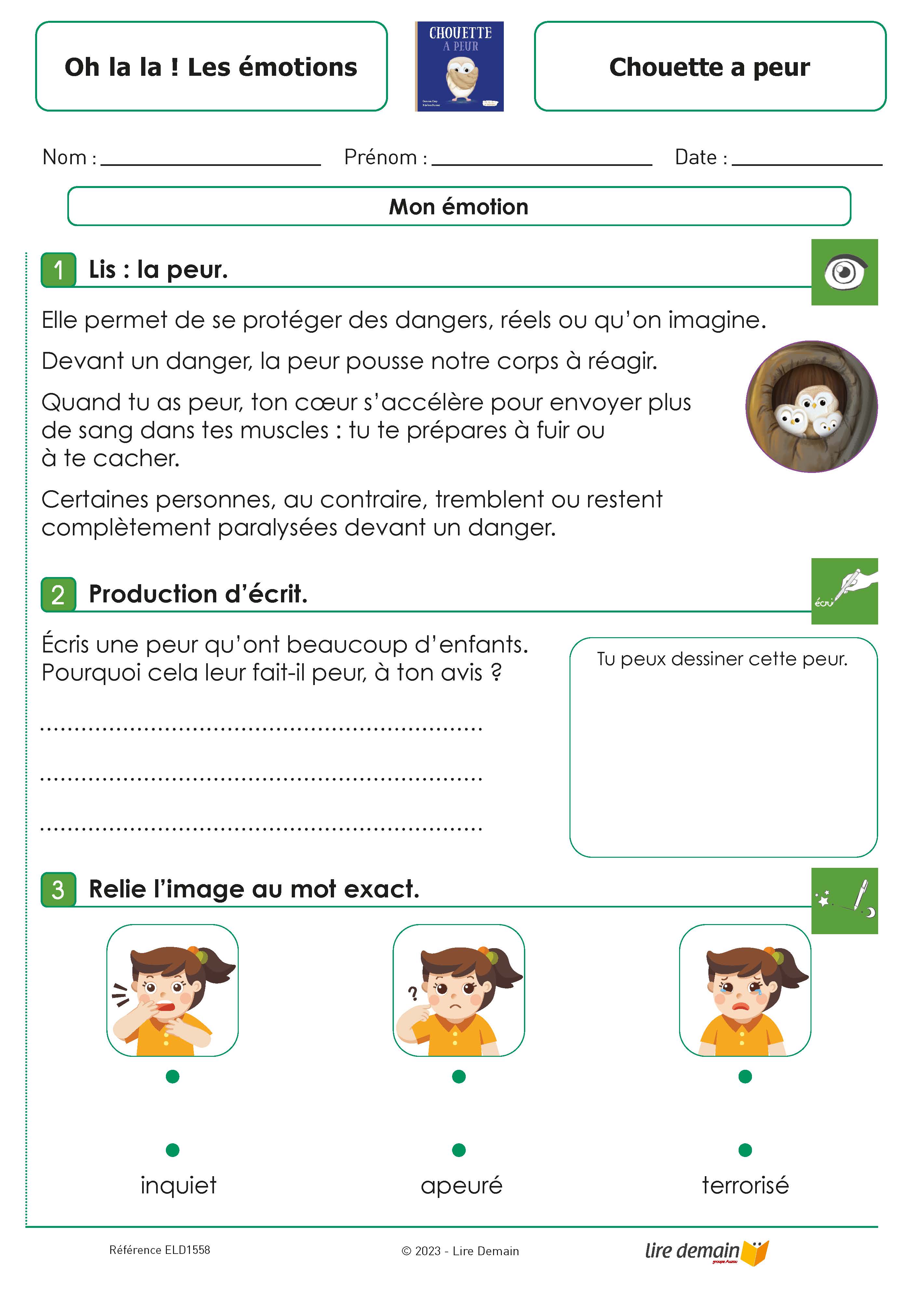 RALLYE LECTURE - OH LA LA LES EMOTIONS