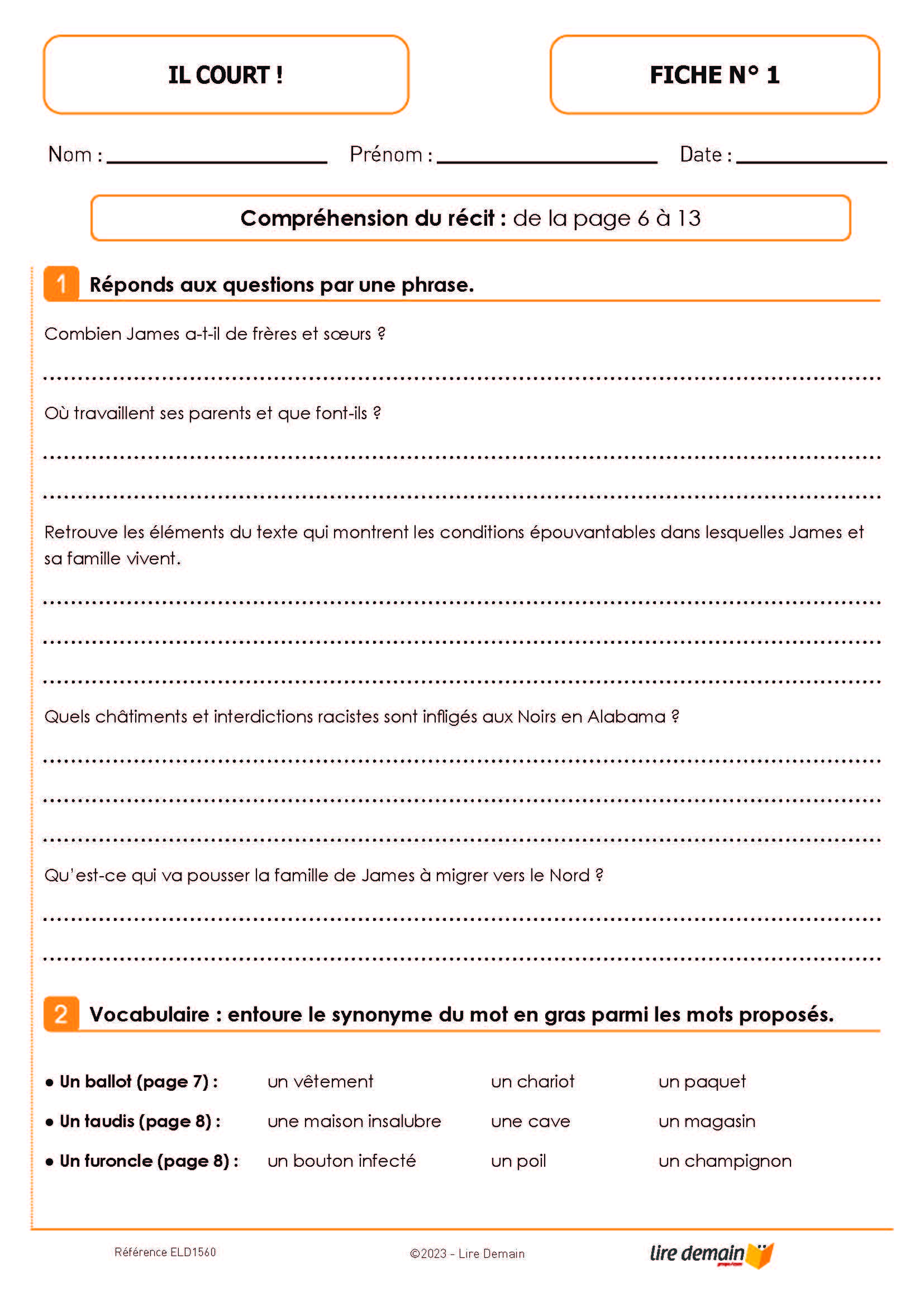 LECTURE SUIVIE - IL COURT ! JESSE OWENS  (FICHIER SEUL)
