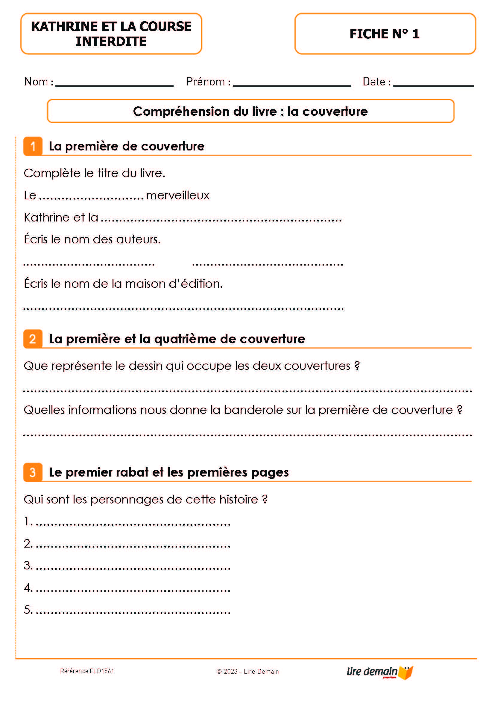 LECTURE SUIVIE - KATHRINE ET LA COURSE INTERDITE (FICHIER SEUL)