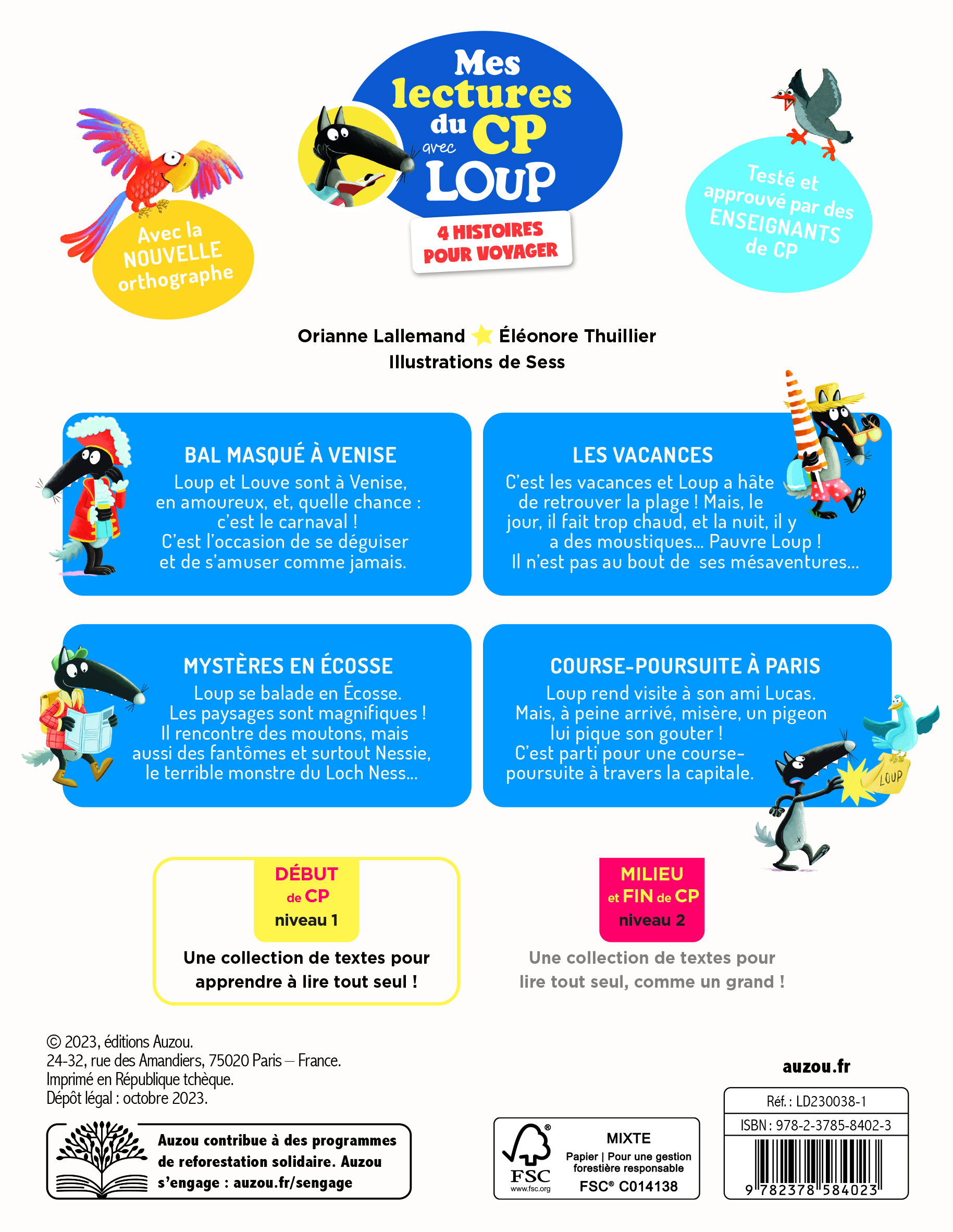 4 HISTOIRES POUR VOYAGER - MES LECTURES DU CP AVEC LOUP