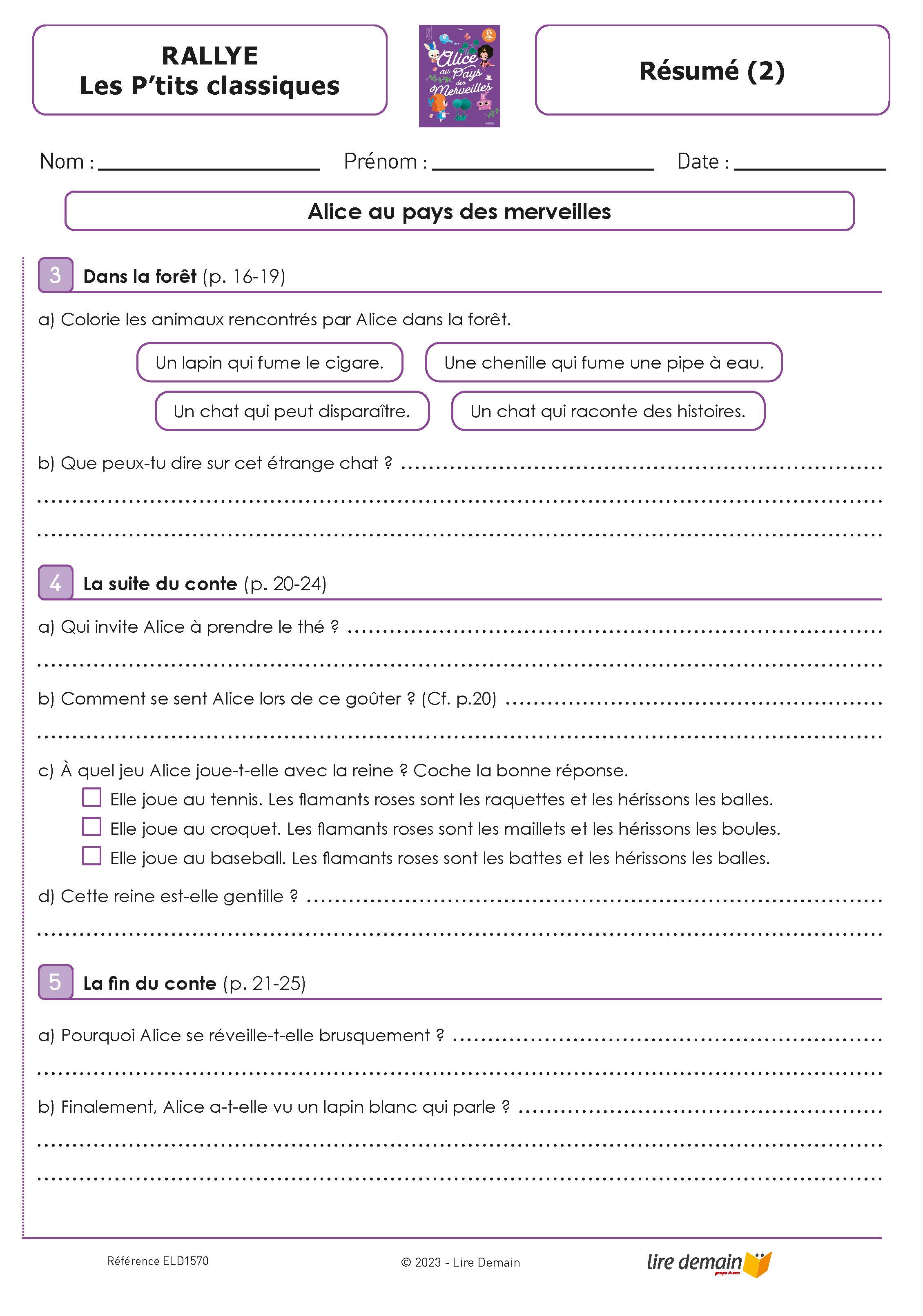RALLYE LECTURE - LES P