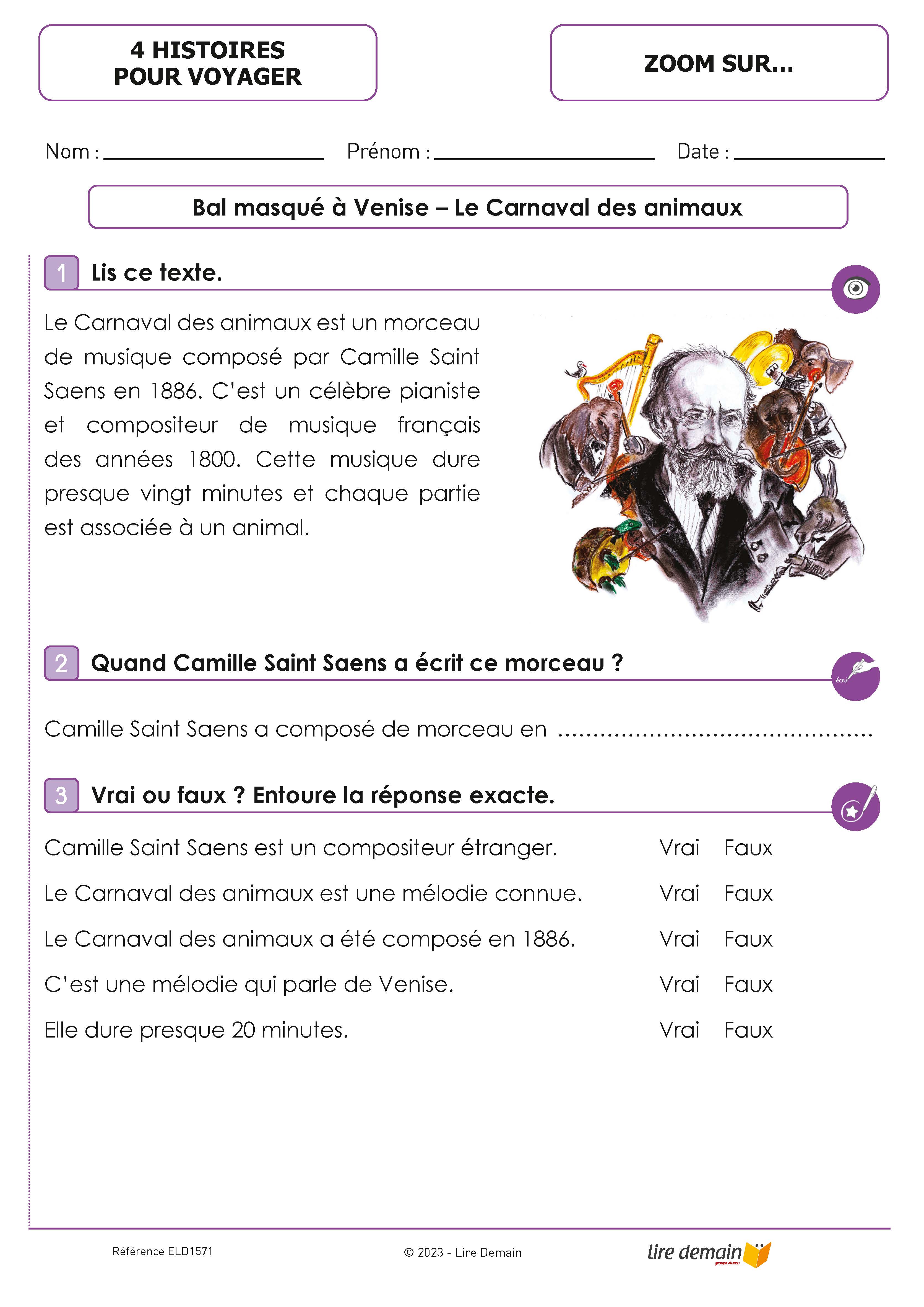 LECTURE SUIVIE - 4 HISTOIRES POUR VOYAGER AVEC LOUP (FICHIER SEUL)
