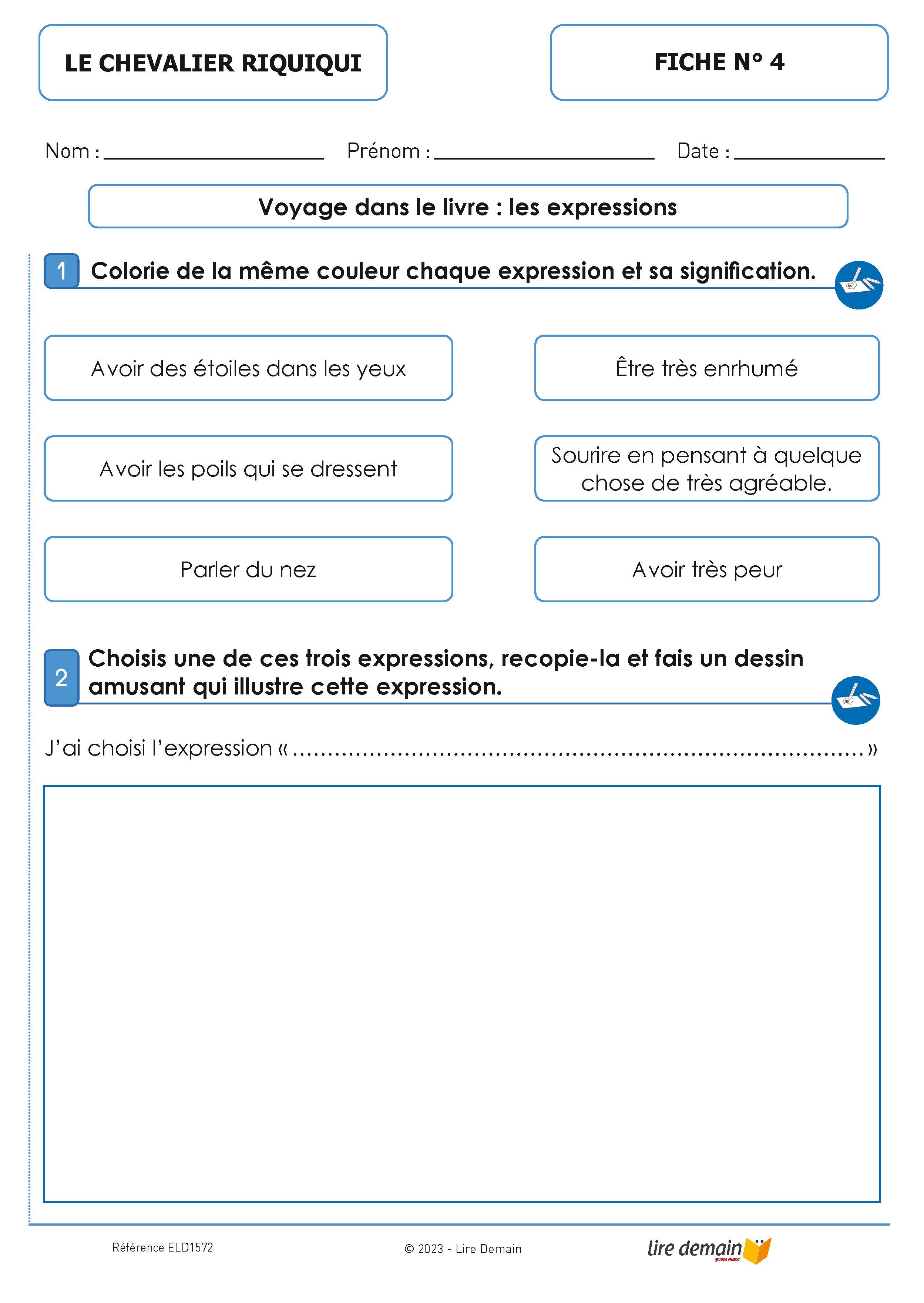 LECTURE SUIVIE  LE CHEVALIER RIQUIQUI - GARE AU DRAGON ! (25EX)