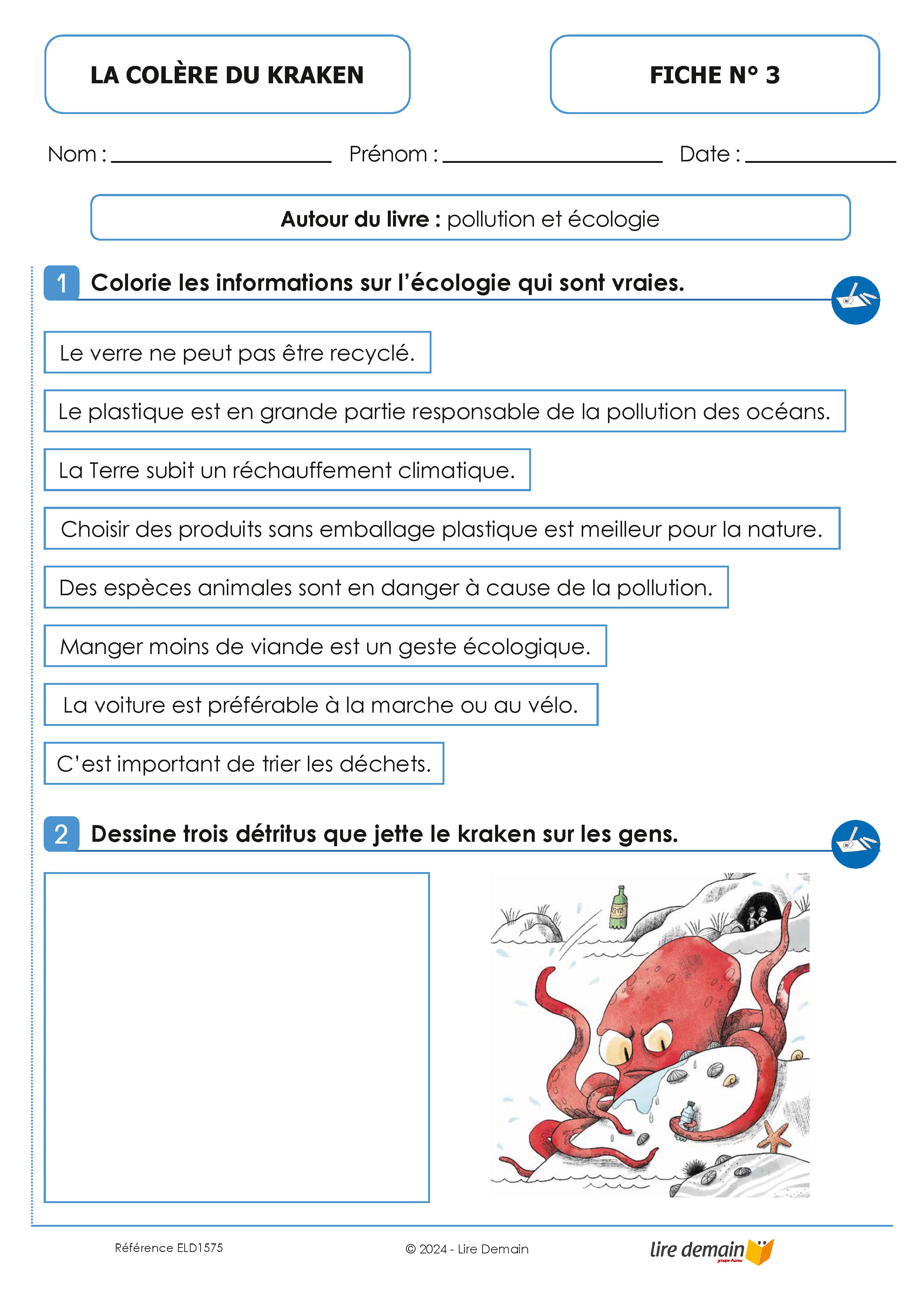 LECTURE SUIVIE LA COLERE DU KRAKEN (FICHIER SEUL)