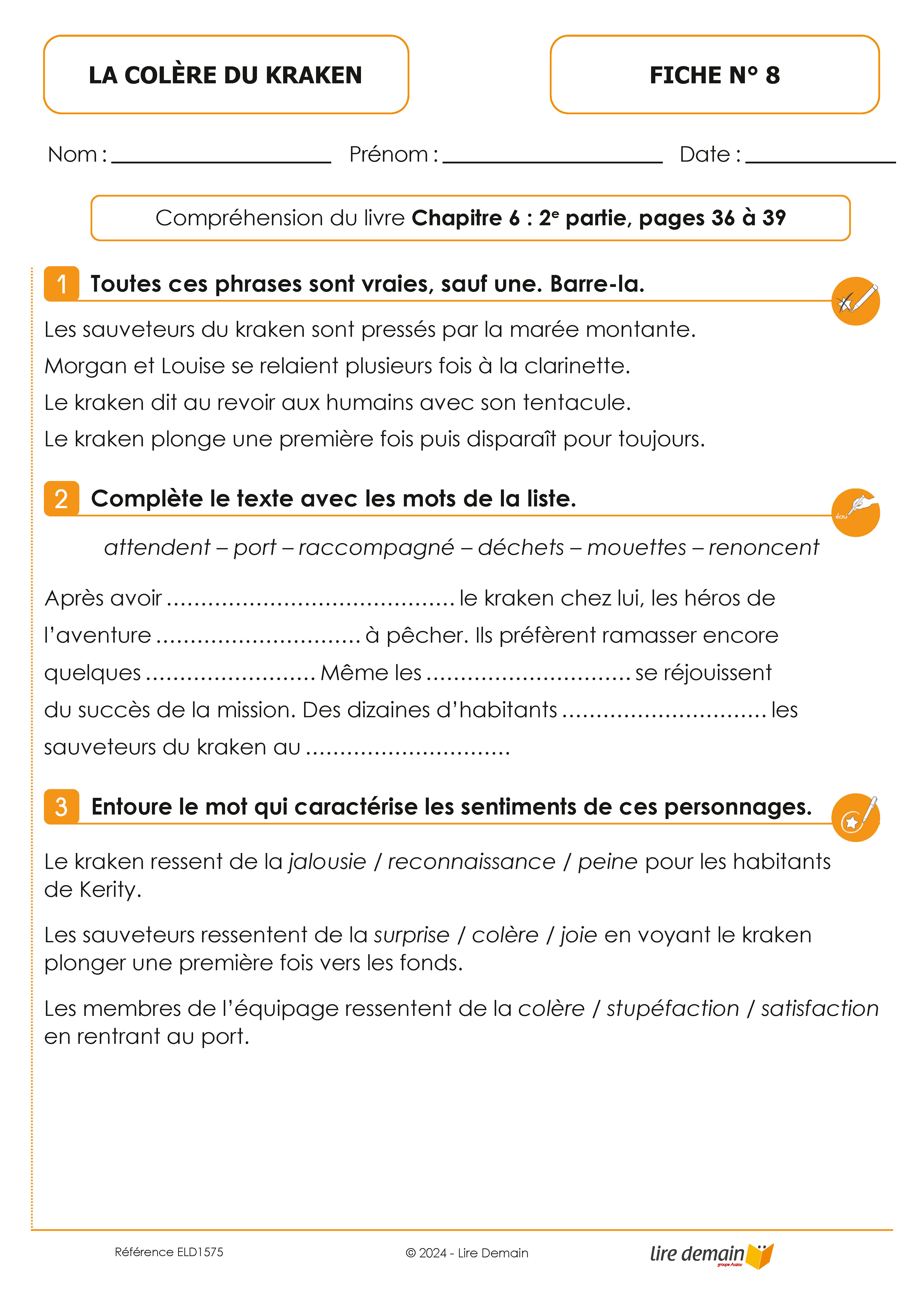 LECTURE SUIVIE LA COLERE DU KRAKEN (25 EX)