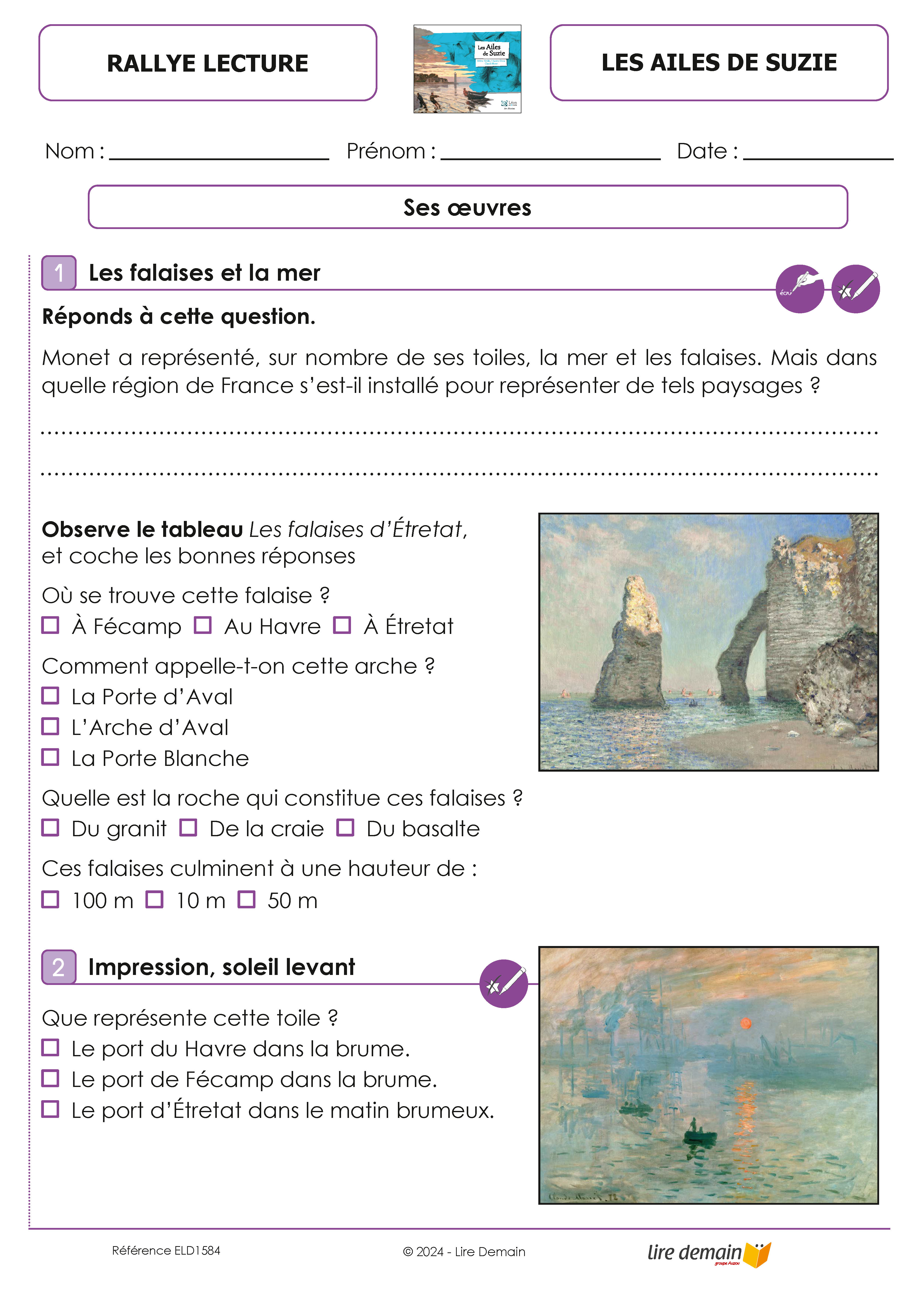 RALLYE LECTURE VOYAGE DANS LES OEUVRES