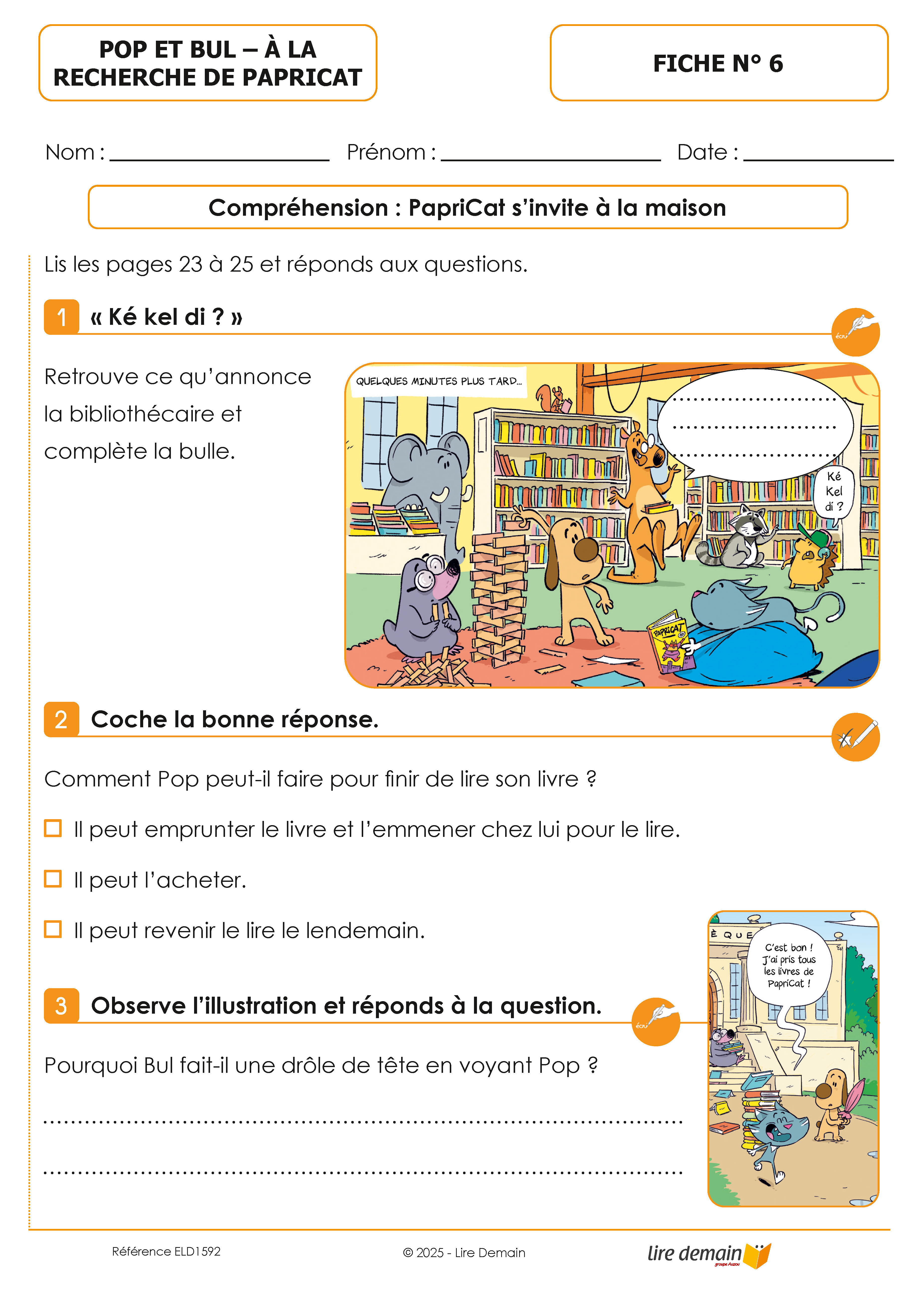 LECTURE SUIVIE - POP ET BUL