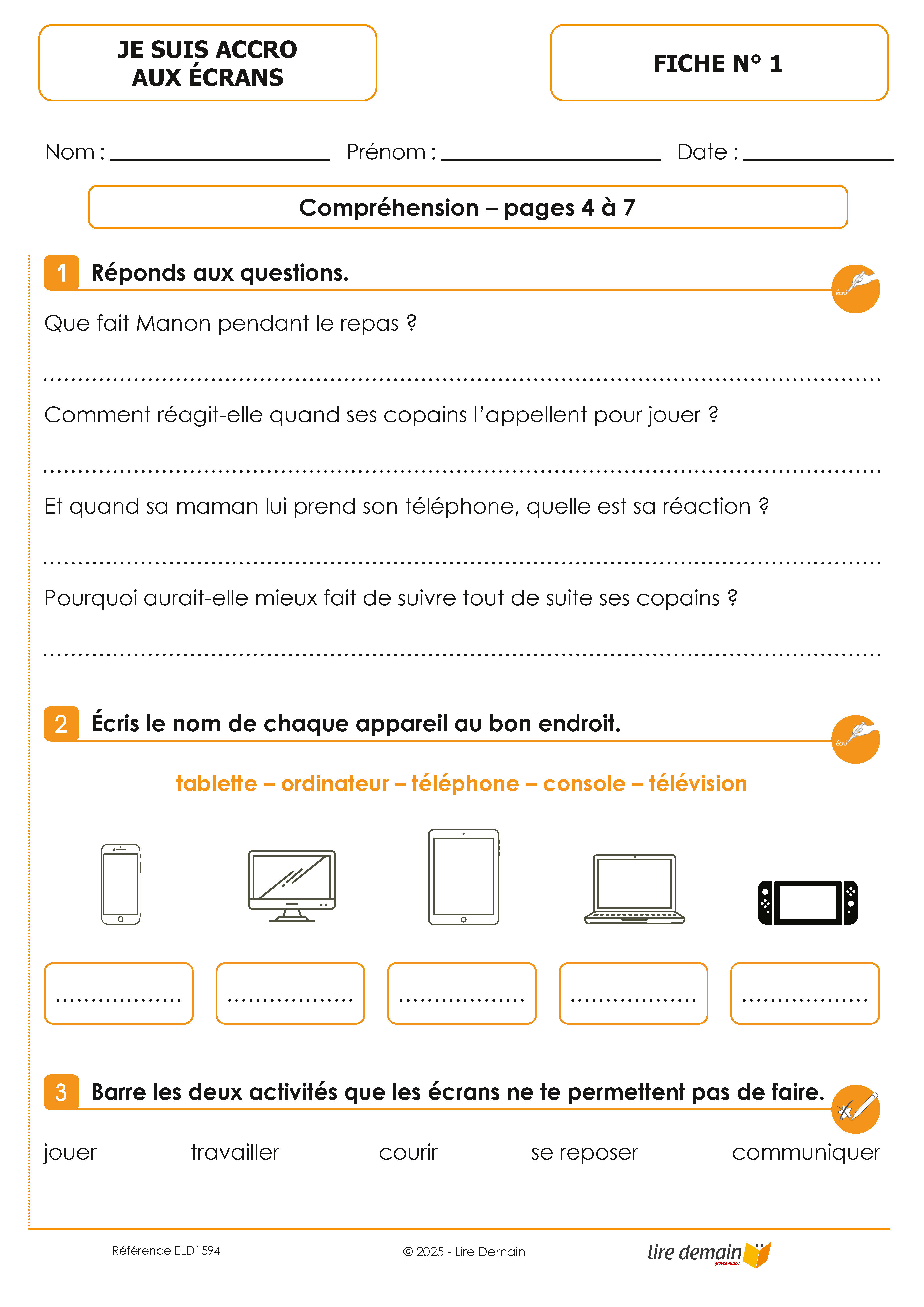 LECTURE SUIVIE - JE SUIS ACCRO AUX ECRANS (FICHIER SEUL)