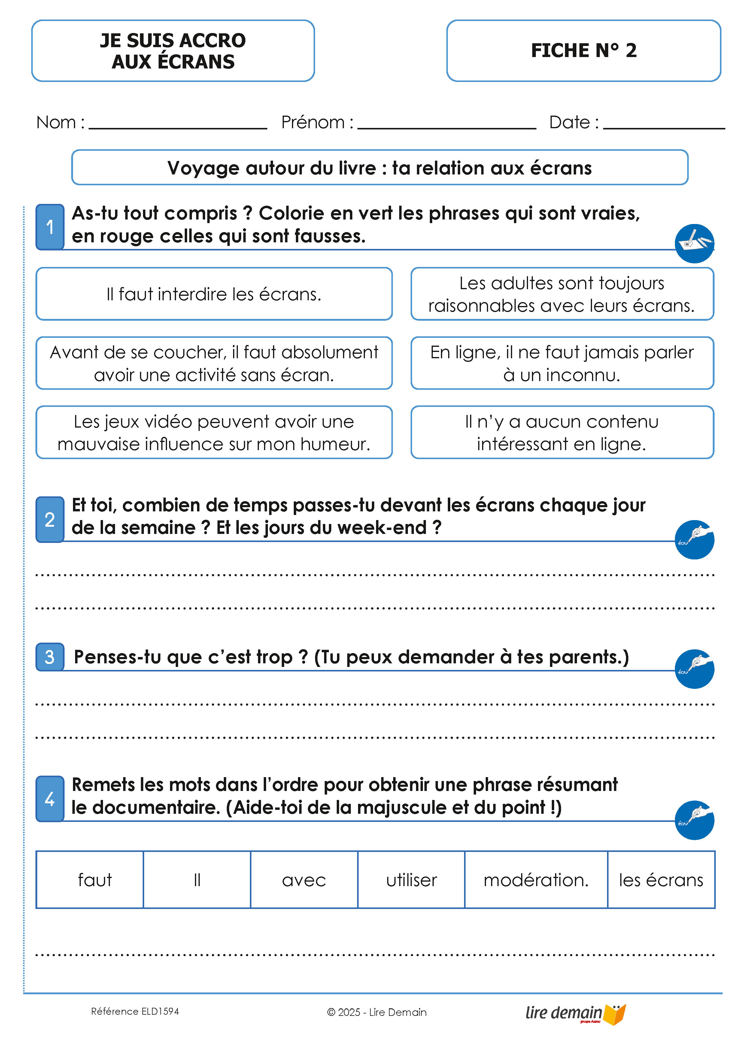 LECTURE SUIVIE - JE SUIS ACCRO AUX ECRANS (FICHIER SEUL)