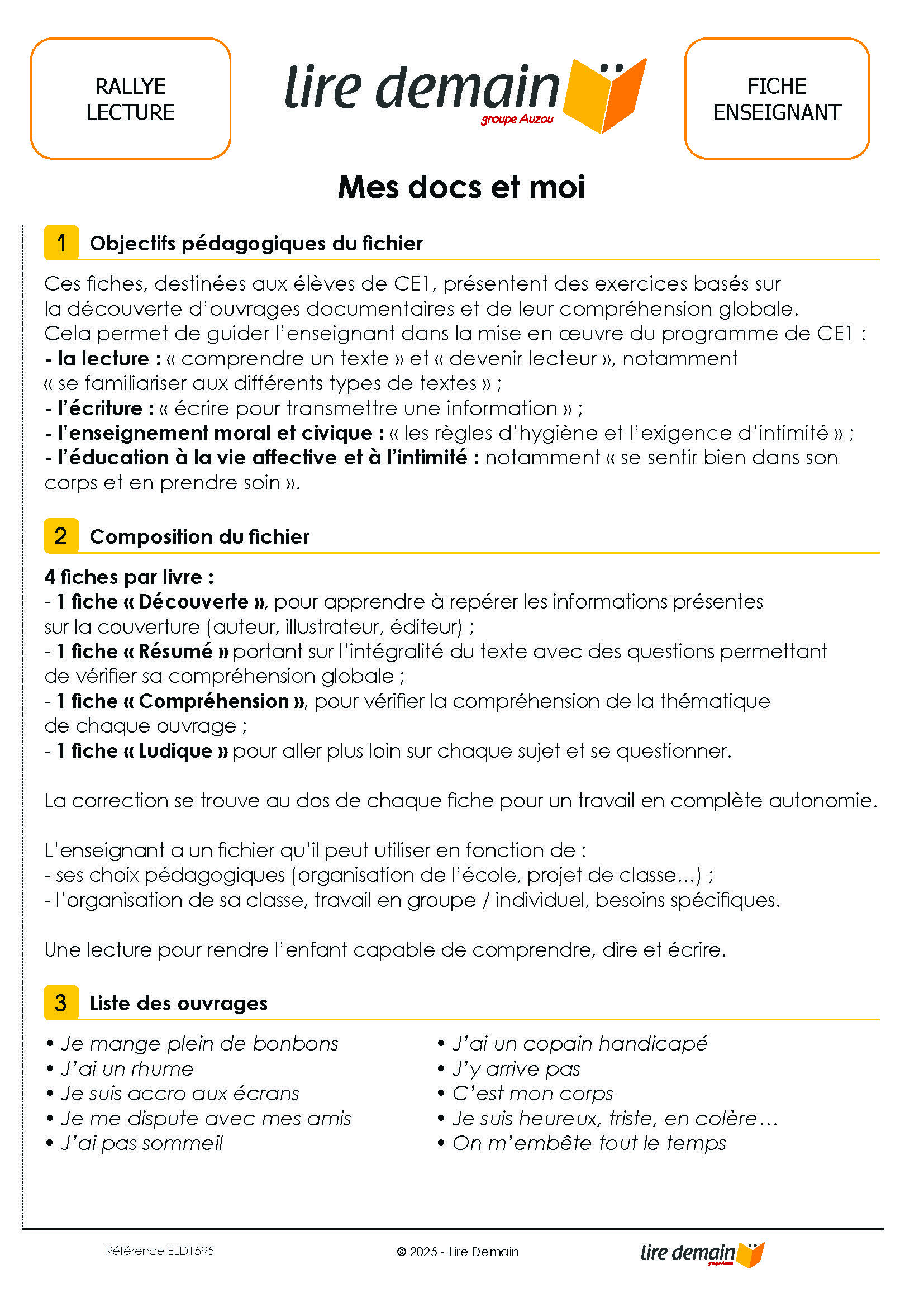 RALLYE DOCUMENTAIRE - MES DOCS ET MOI