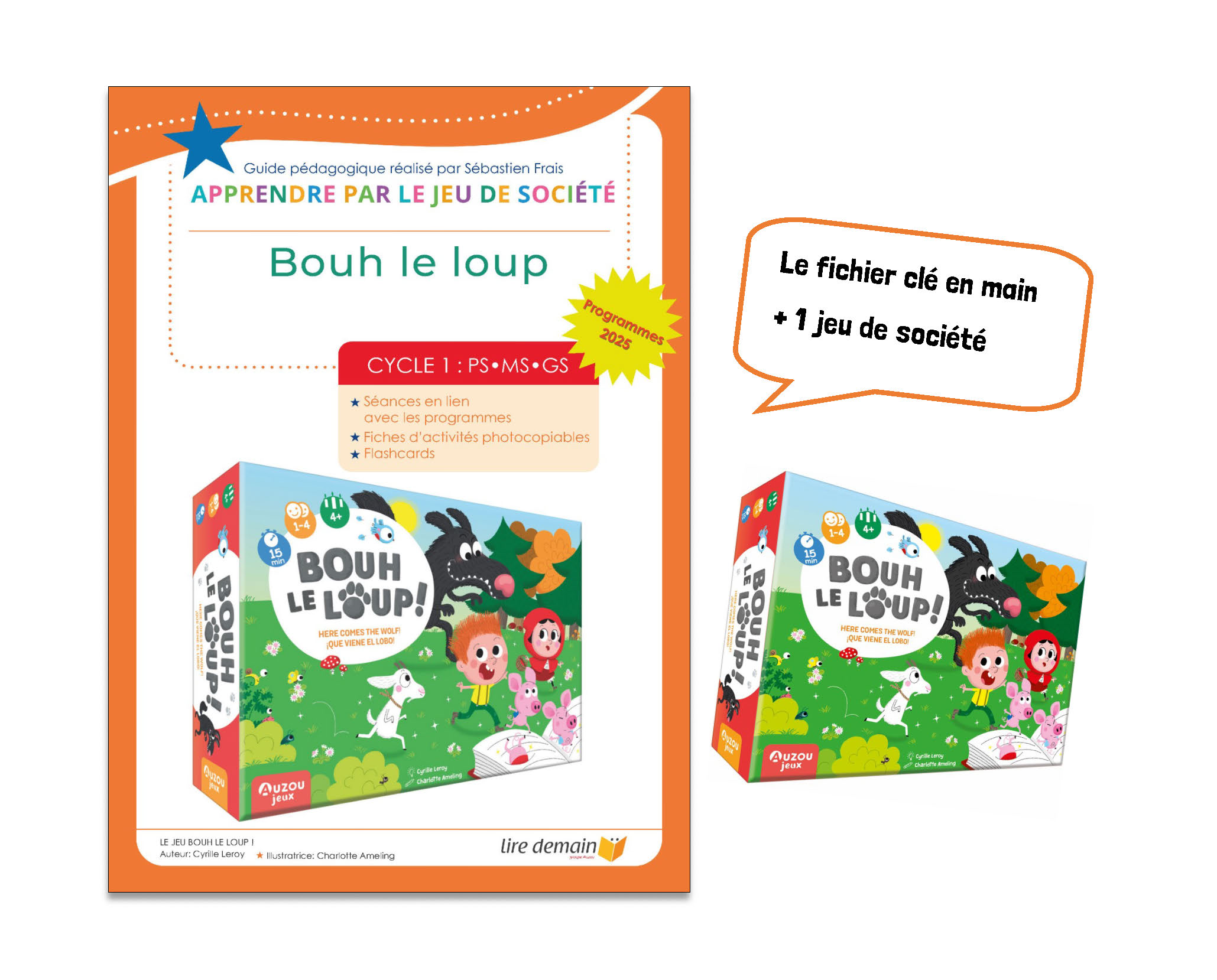APJS - BOUH LE LOUP : 1 FICHIER + 1 JEU