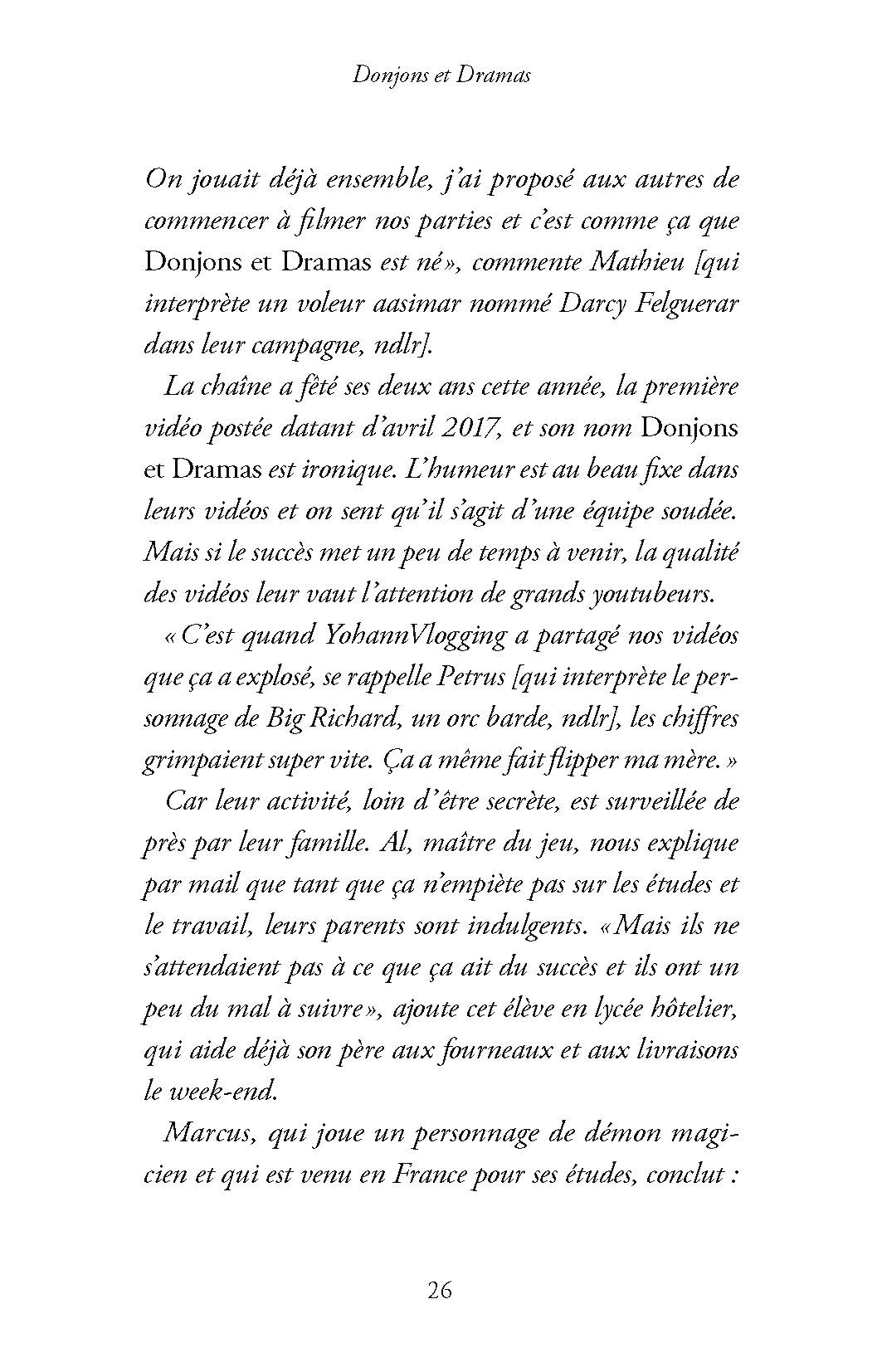 DONJONS & DRAMAS