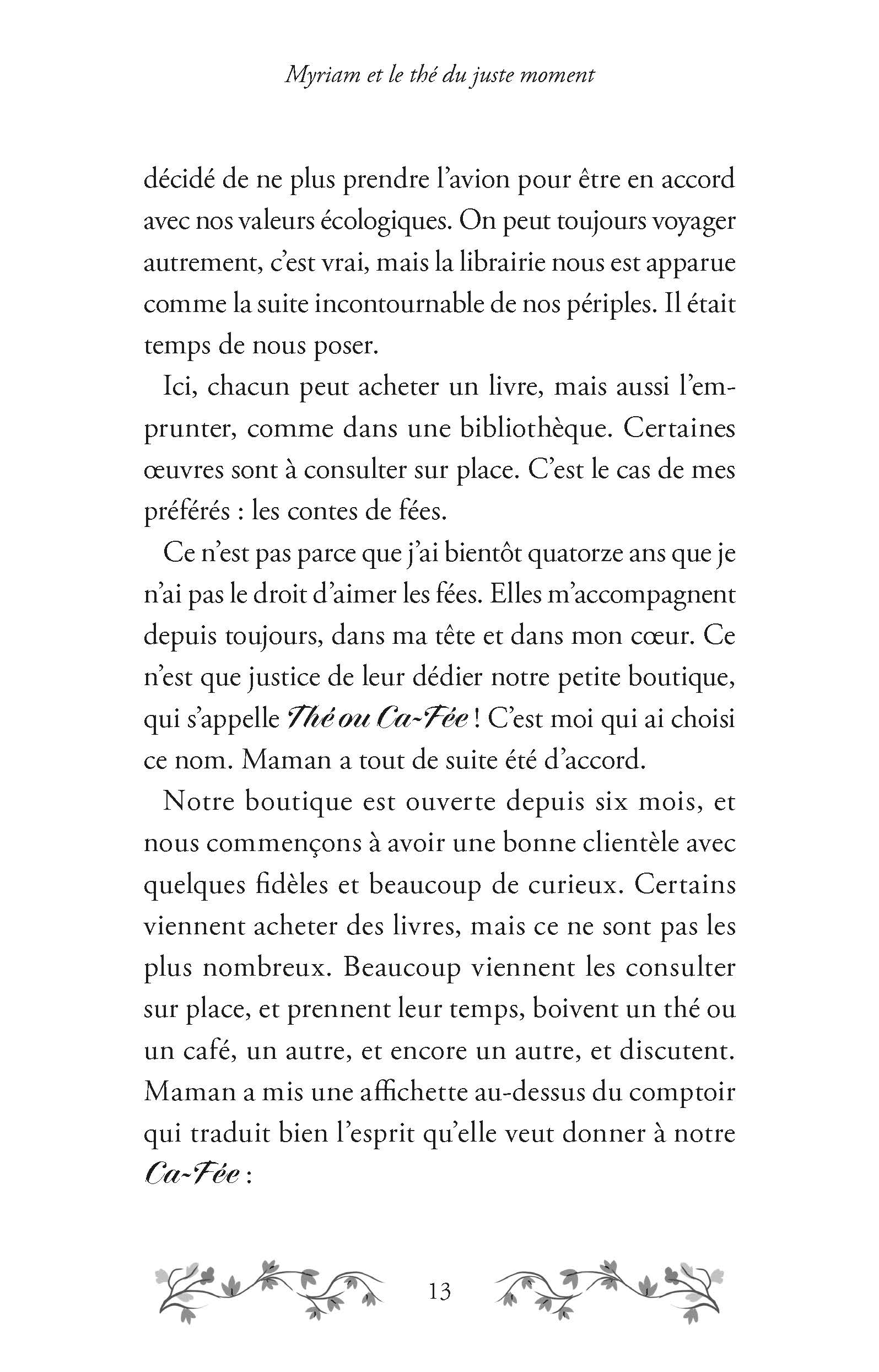 MYRIAM ET LE THE DU JUSTE MOMENT