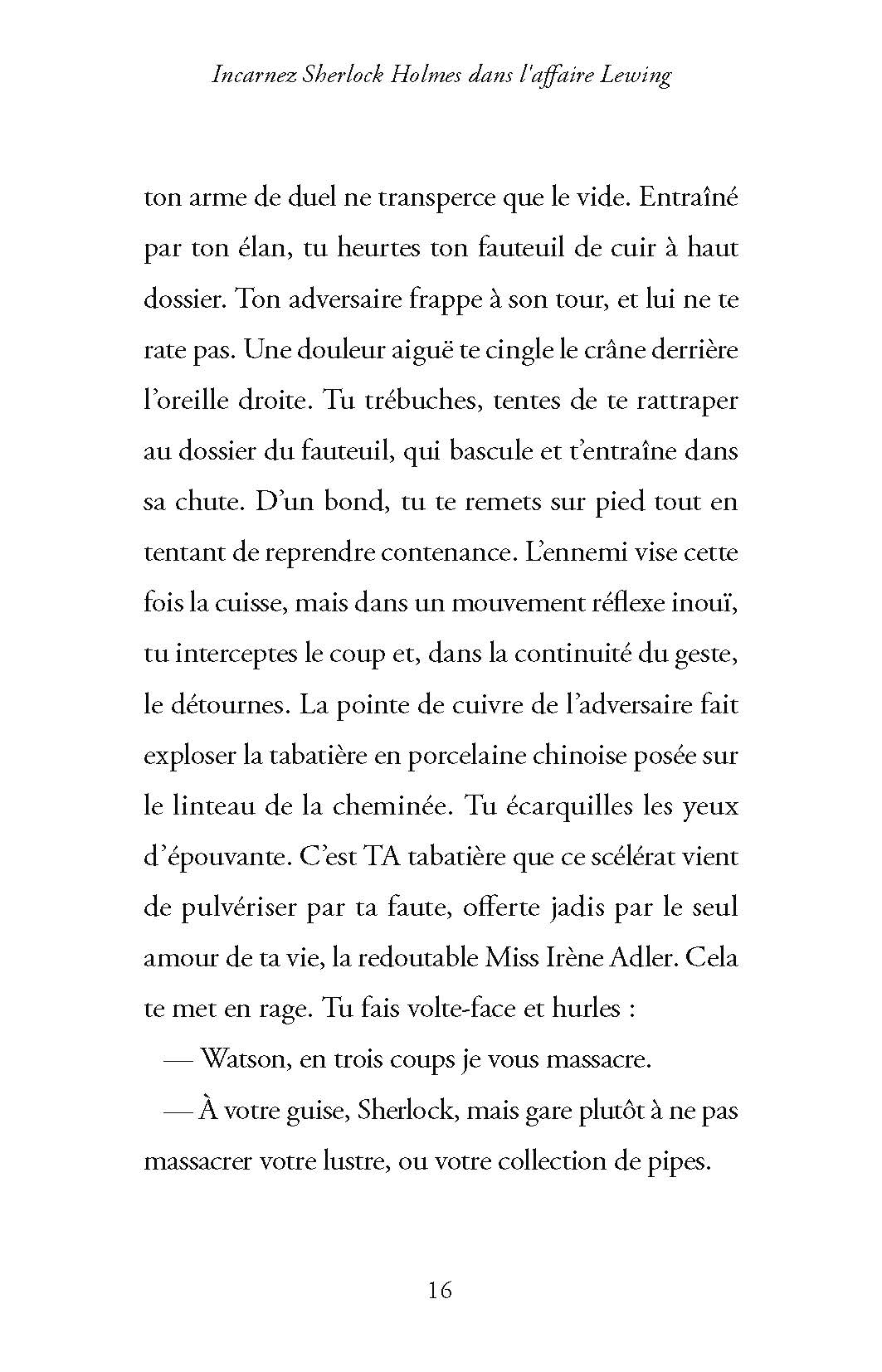 INCARNEZ SHERLOCK HOLMES DANS L