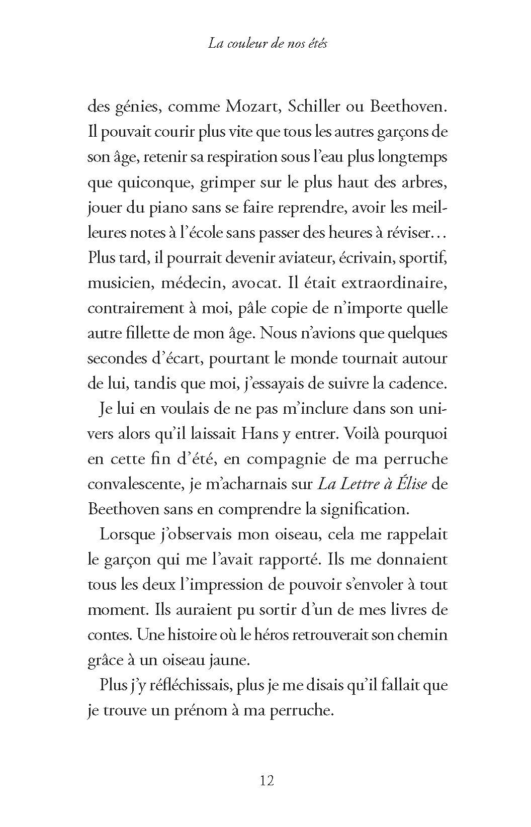 LA COULEUR DE NOS ETES