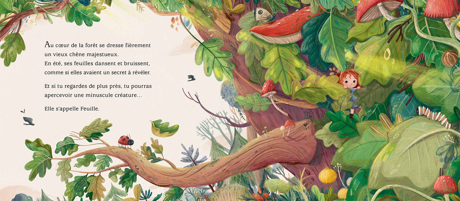 FEUILLE LA PETITE FEE DES FORETS