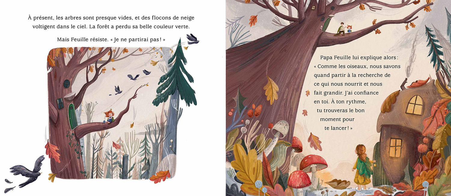 FEUILLE LA PETITE FEE DES FORETS