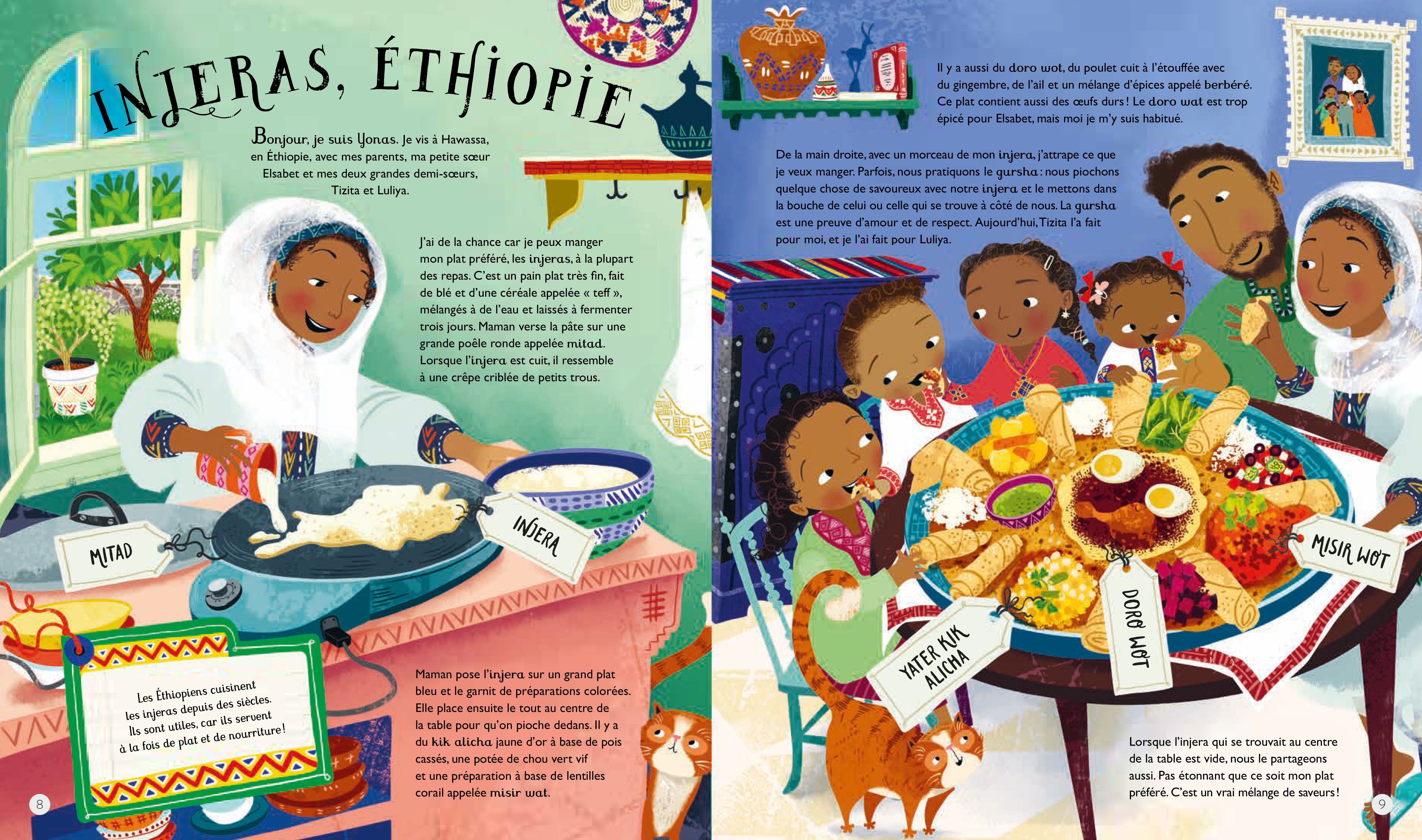 VOYAGE GOURMAND AUTOUR DU MONDE - 20 ENFANTS RACONTENT LES SPECIALITES PREFEREES DE LEUR PAYS