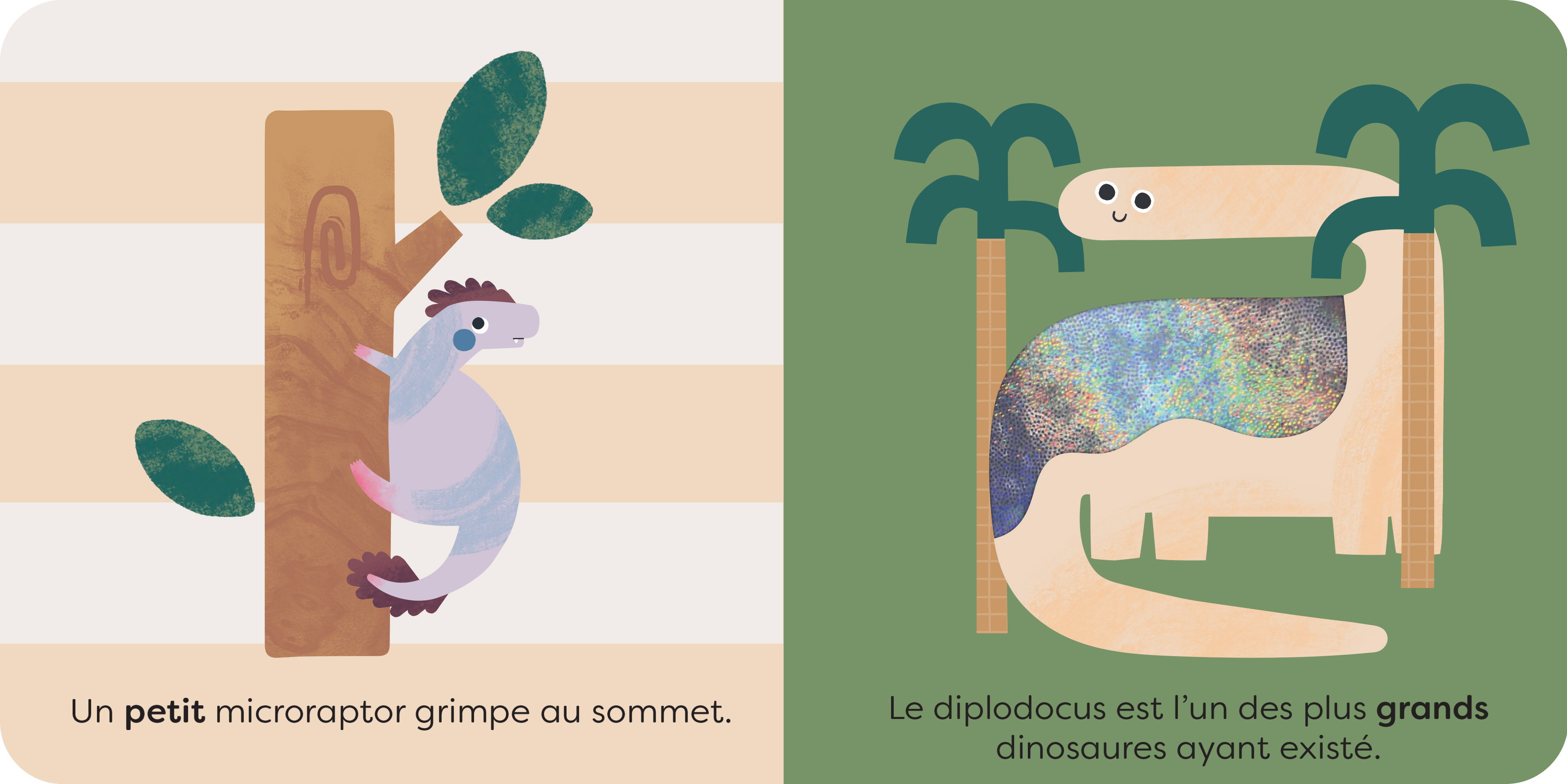 LES DINOSAURES - A LA DECOUVERTE DES CONTRAIRES