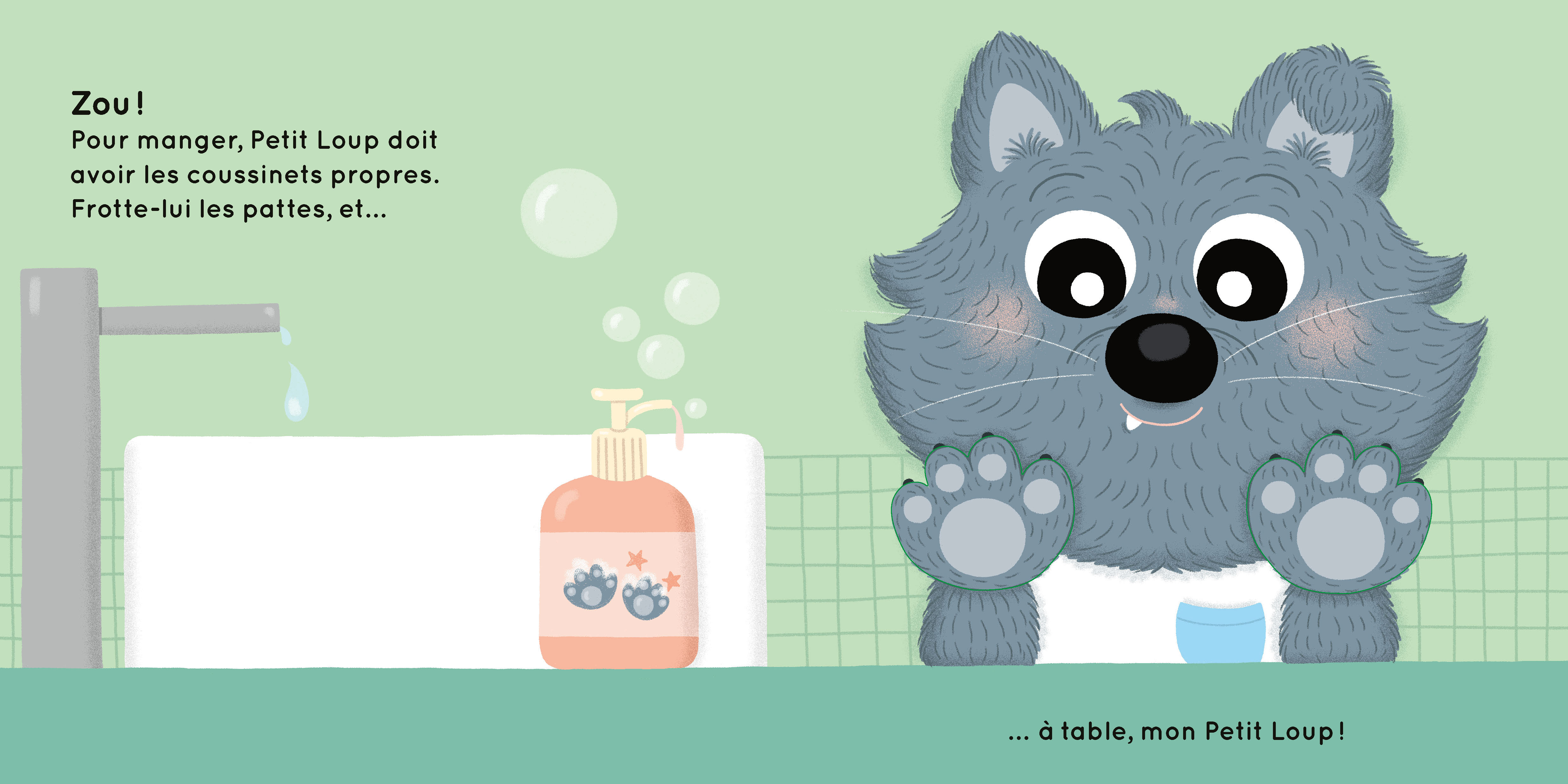 A TABLE, MON PETIT LOUP !