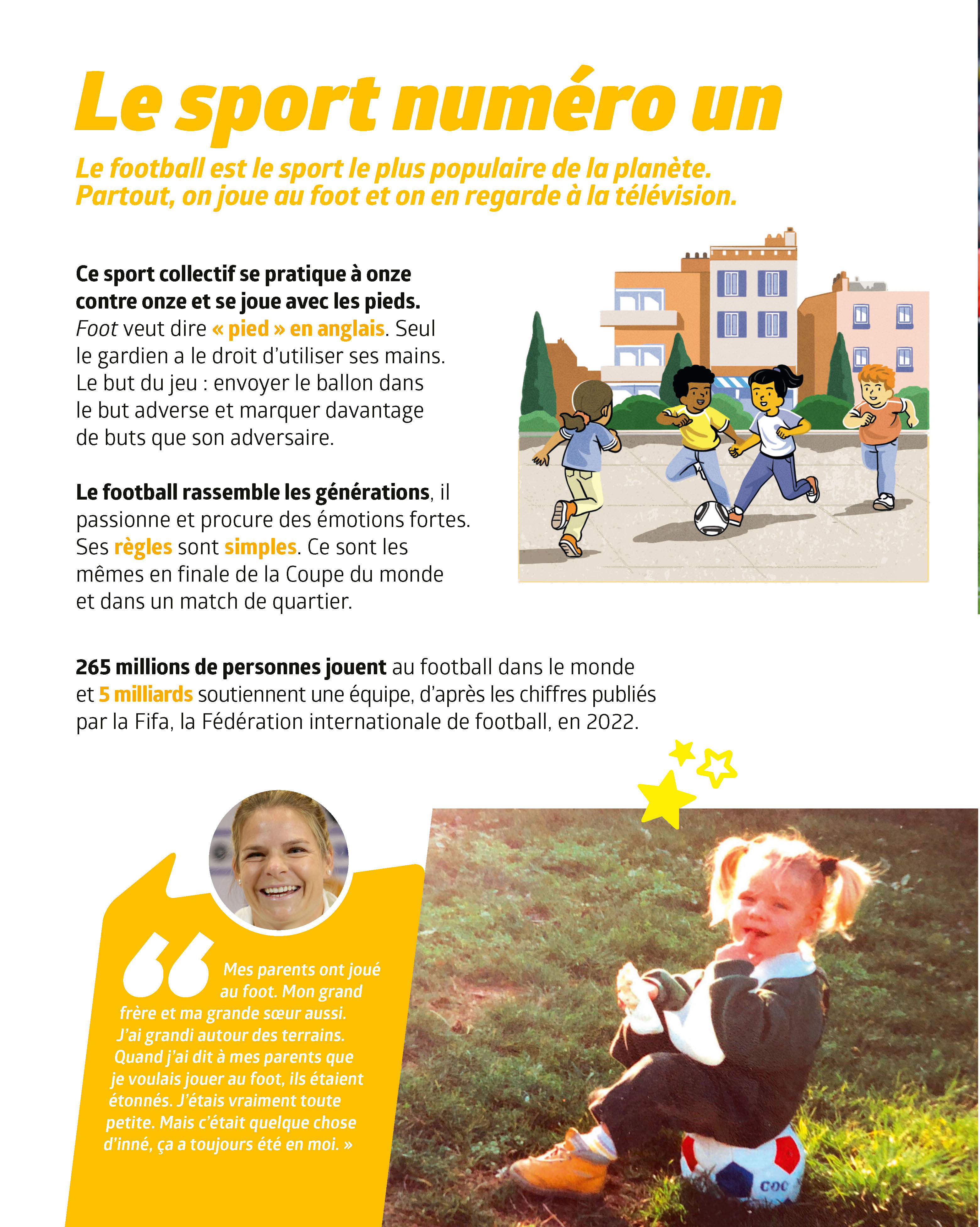 JE FAIS DU FOOTBALL AVEC EUGENIE LE SOMMER