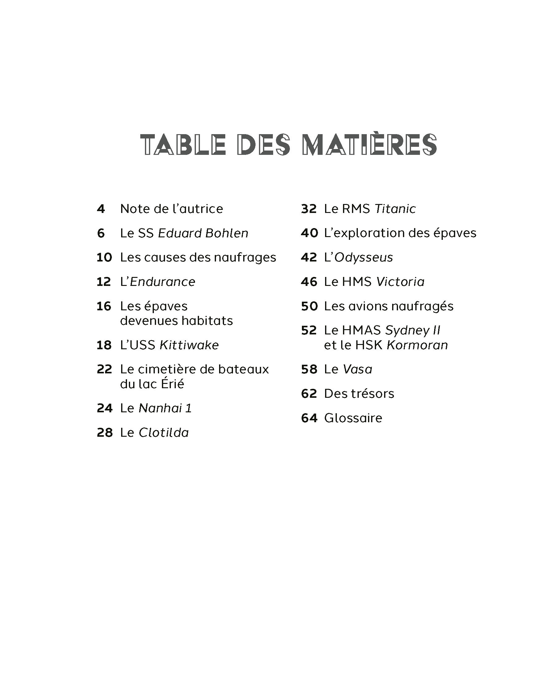 NAUFRAGES - UNE PLONGEE AU COEUR D