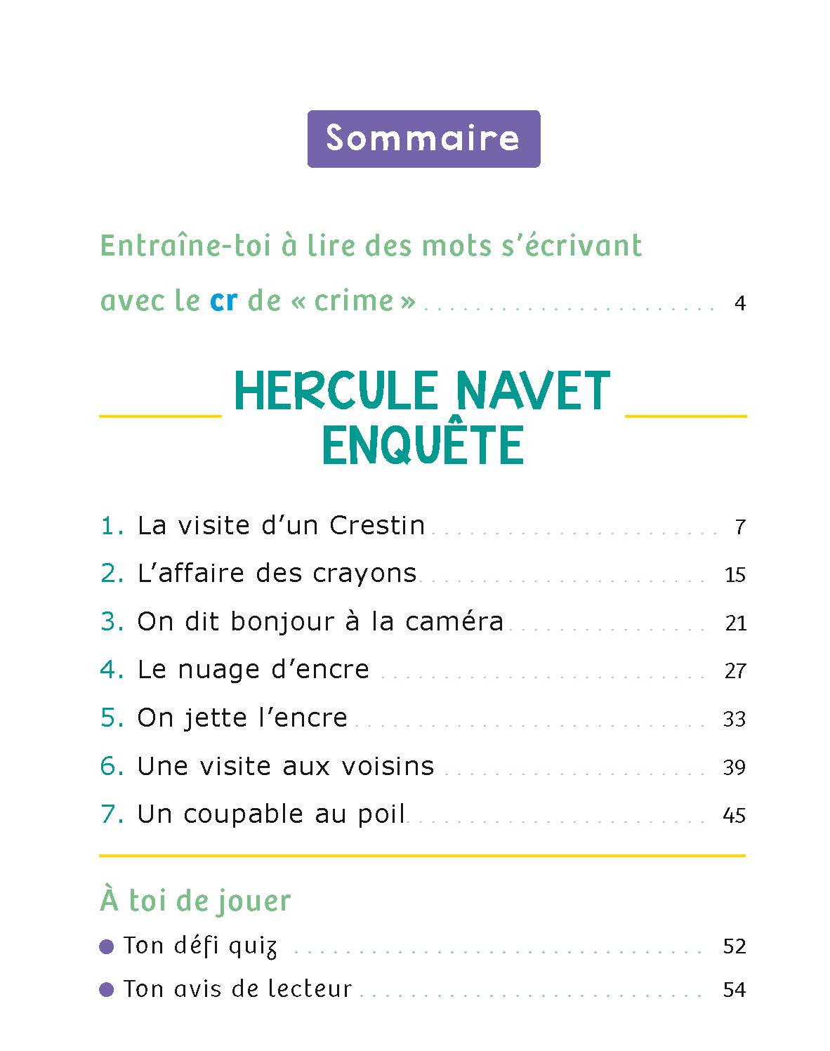 HERCULE NAVET ENQUETE - NIVEAU 4