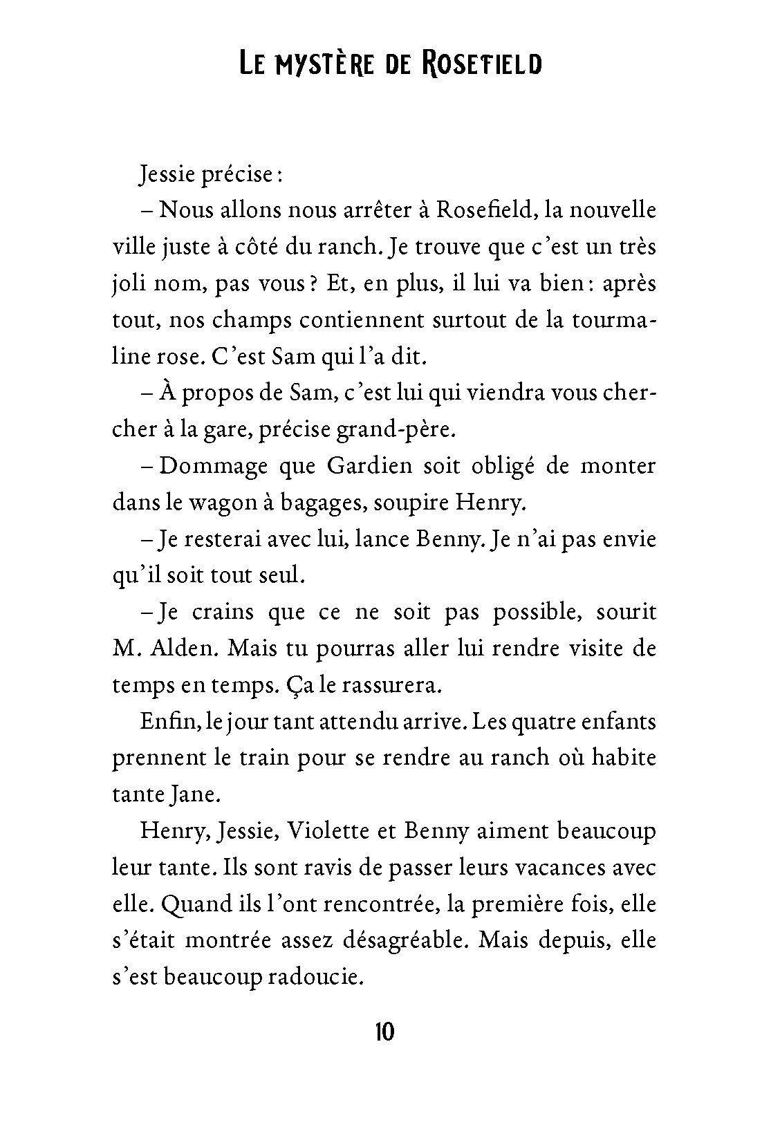 LES ENFANTS BOXCAR T5 LE MYSTERE DE ROSEFIELD