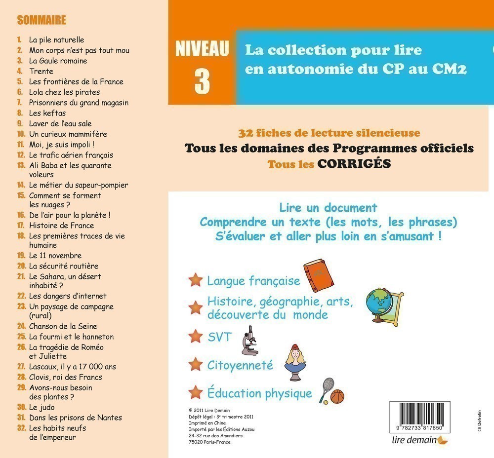 LIRE LE MONDE NIVEAU 3