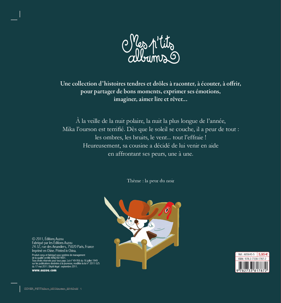 Mika L'ourson A Peur Du Noir