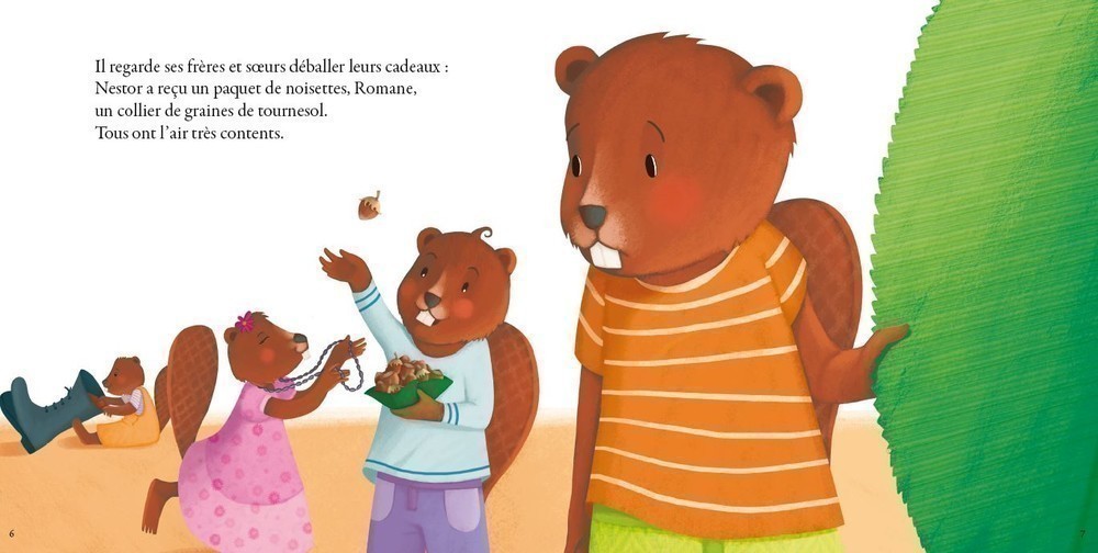 PETIT CASTOR RECOIT UN DROLE DE CADEAU