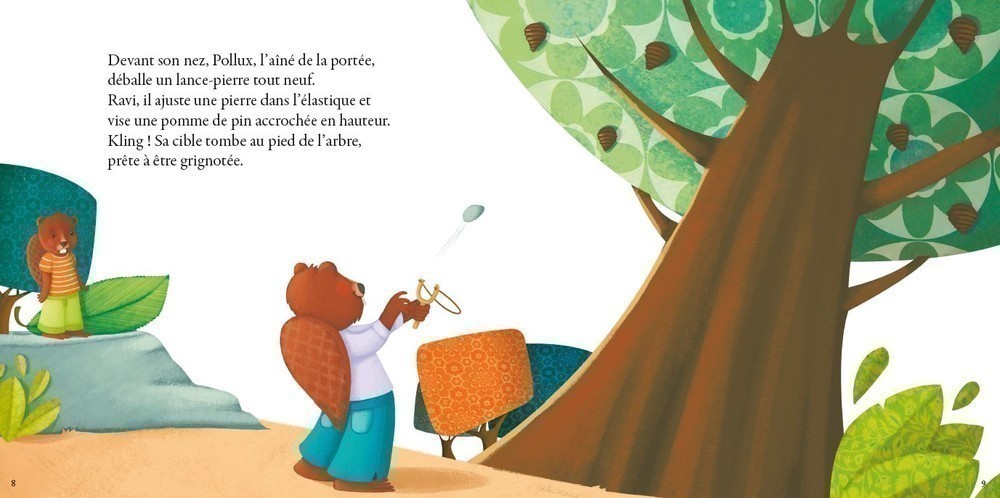 PETIT CASTOR RECOIT UN DROLE DE CADEAU