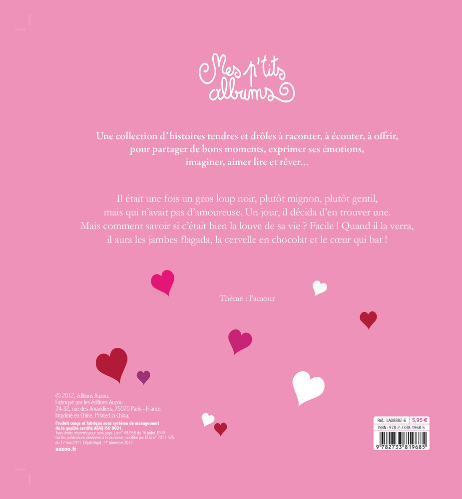 LE LOUP QUI CHERCHAIT UNE AMOUREUSE