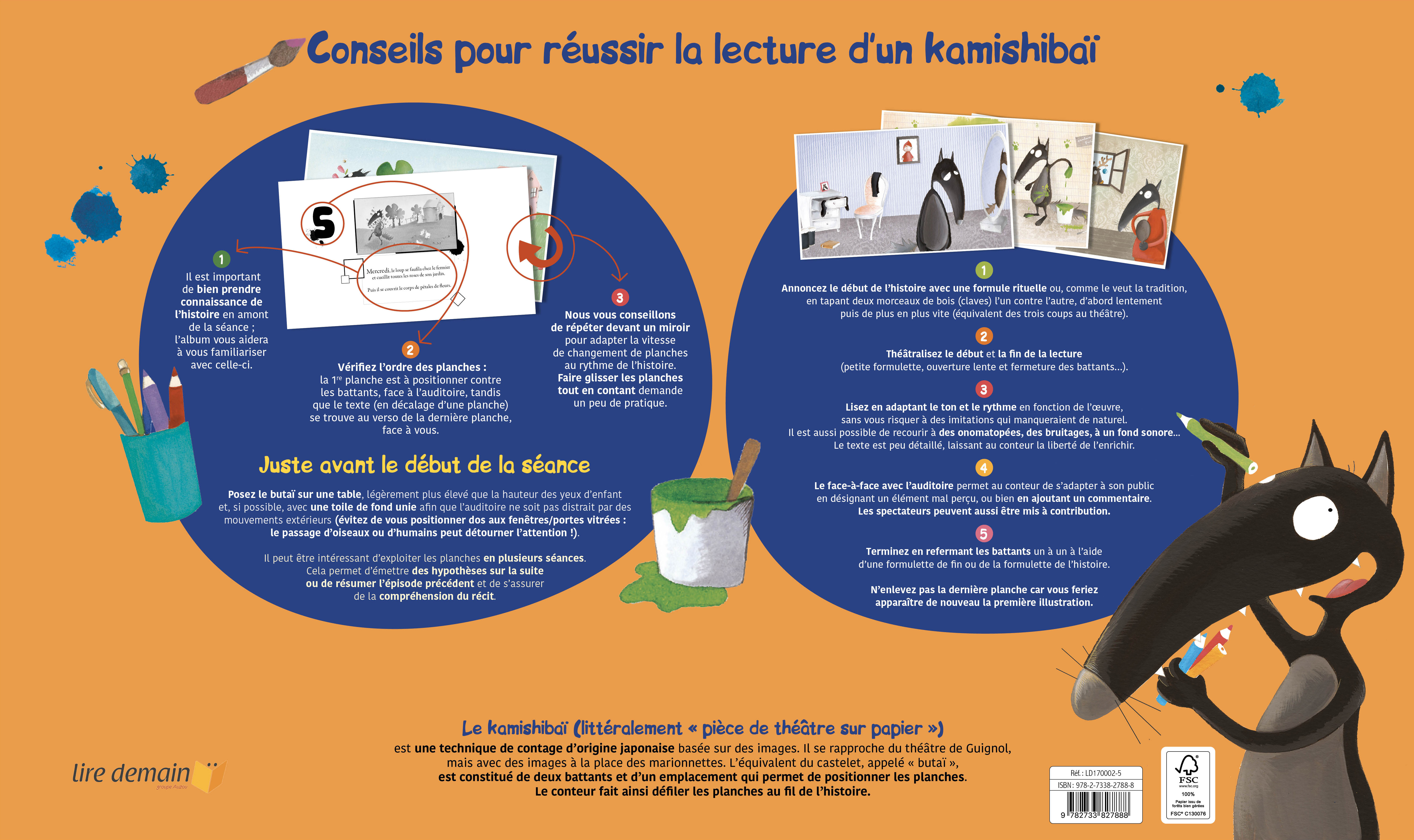 KAMISHIBAI LE LOUP QUI VOULAIT CHANGER DE COULEUR