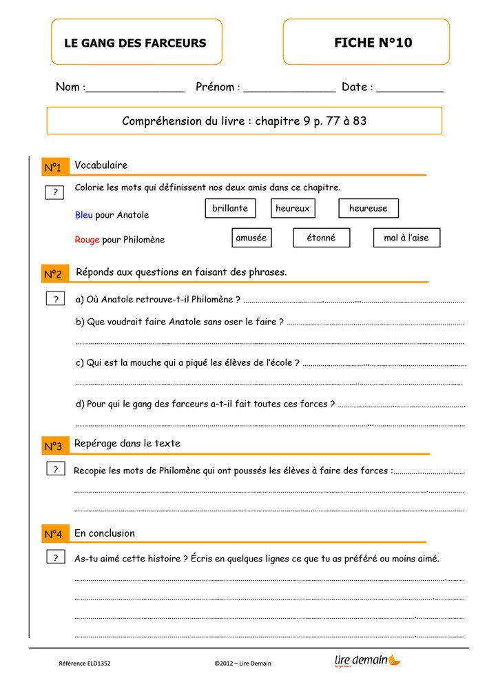 LECTURE SUIVIE - LE GANG DES FARCEURS (25 EX)