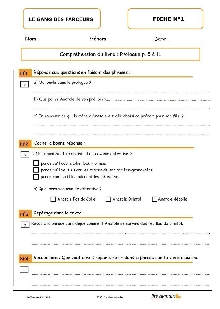 LECTURE SUIVIE - LE GANG DES FARCEURS (25 EX)