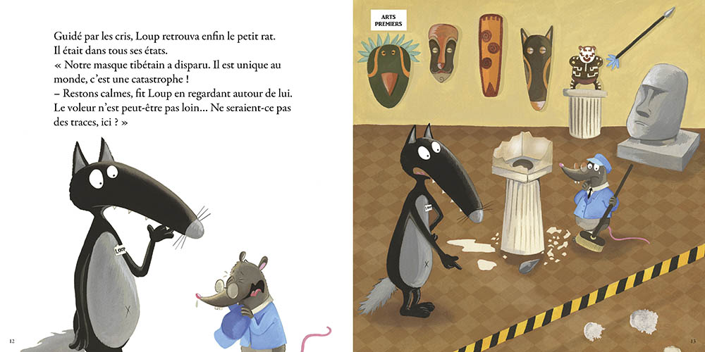 LE LOUP QUI ENQUETAIT AU MUSEE