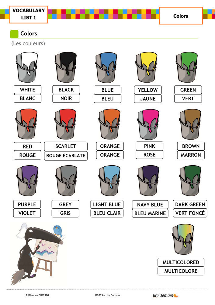 LECTURE SUIVIE ANGLAIS - THE WOLF WHO WANTED TO CHANGE HIS COLOR (FICHIER SEUL)