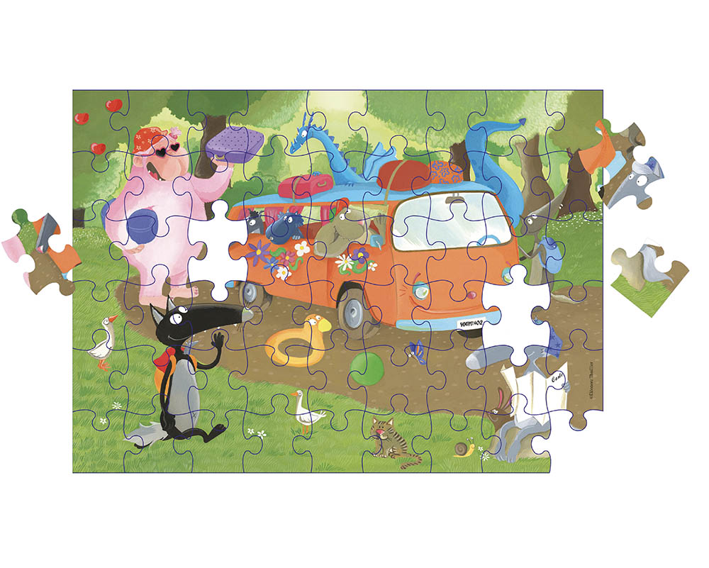 Ma Boite Puzzle Du Loup - 54 Pièces