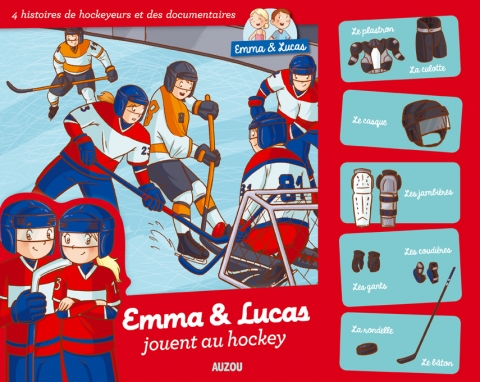 Emma Et Lucas Jouent Au Hockey