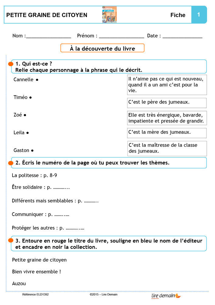 RALLYE DOC - PETITE GRAINE DE CITOYEN (FICHIER SEUL)