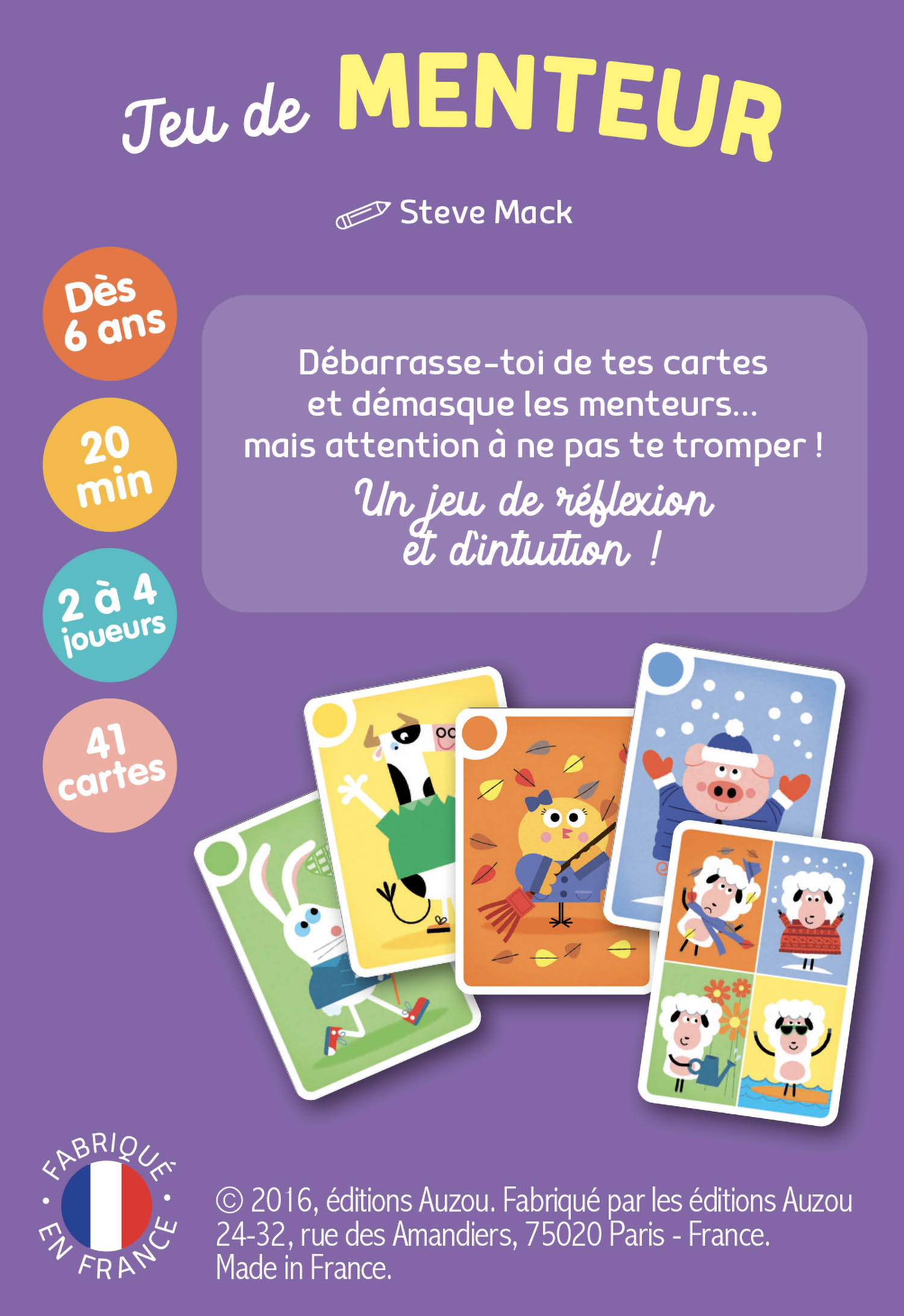 Jeu De Menteur Des Animaux De La Ferme