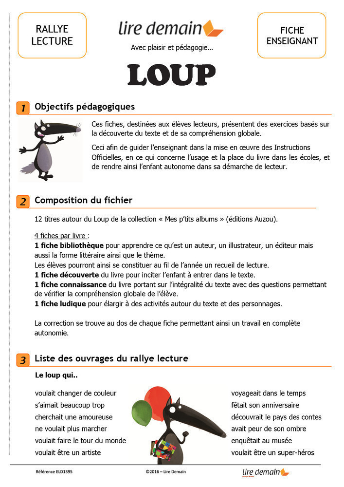 RALLYE LECTURE - LOUP (FICHIER SEUL)