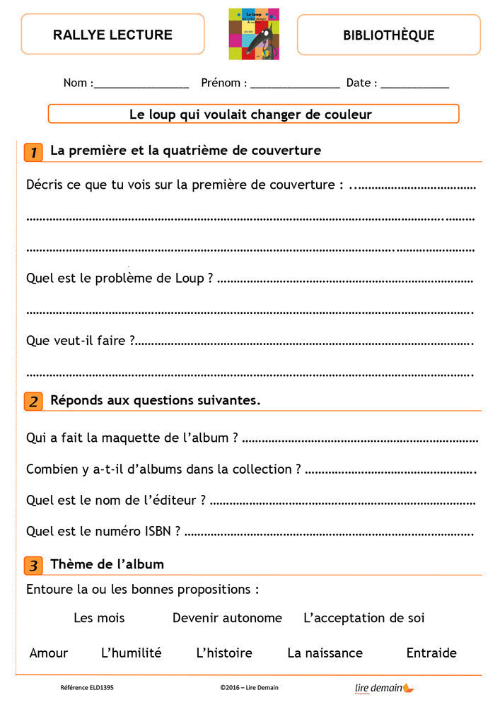 RALLYE LECTURE - LOUP (FICHIER SEUL)