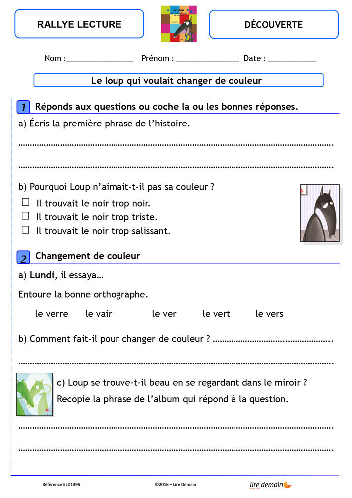 RALLYE LECTURE - LOUP (FICHIER SEUL)